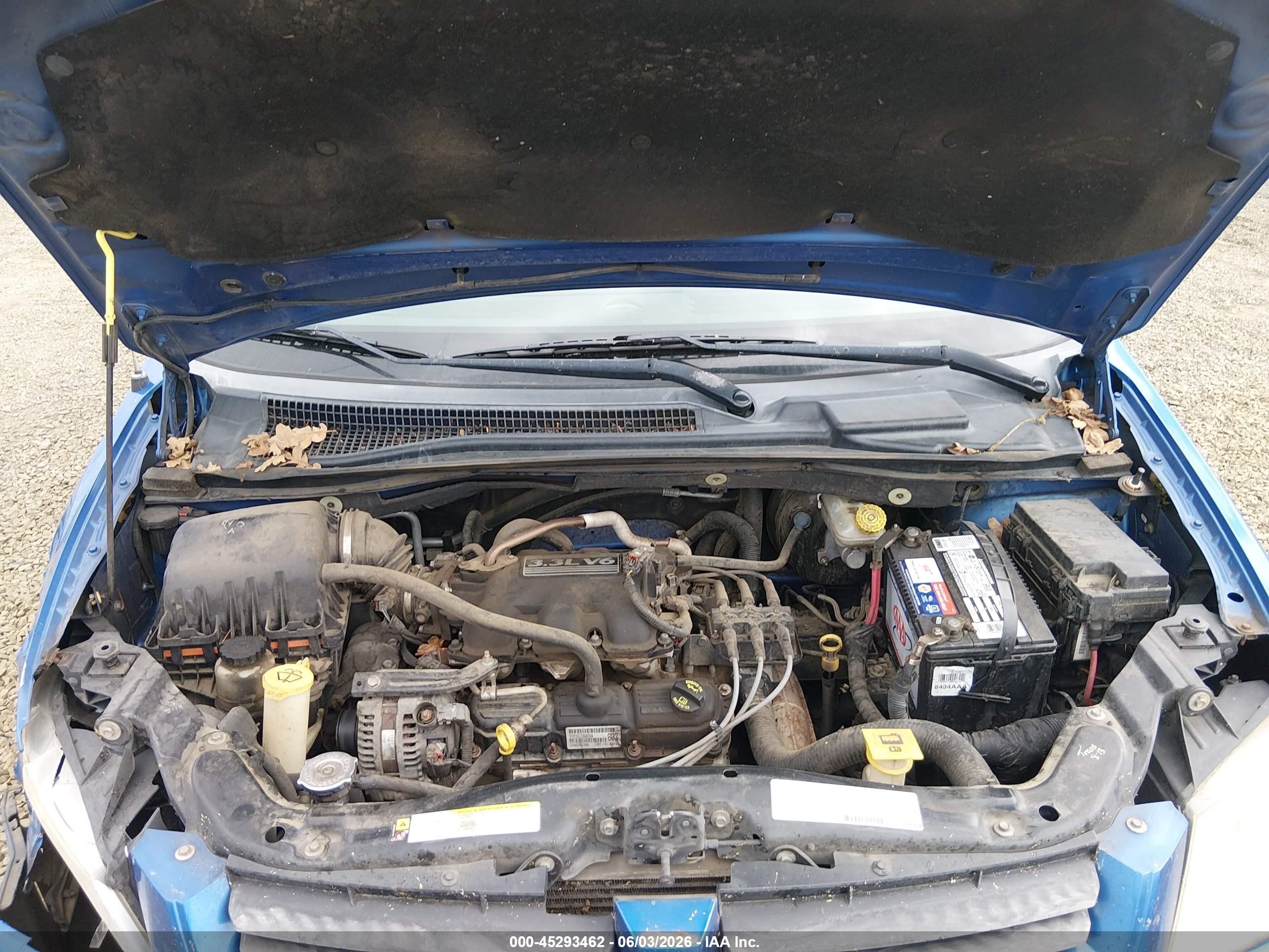 2008 Dodge Grand Caravan Se Blue vin: 2D8HN44H48R724627