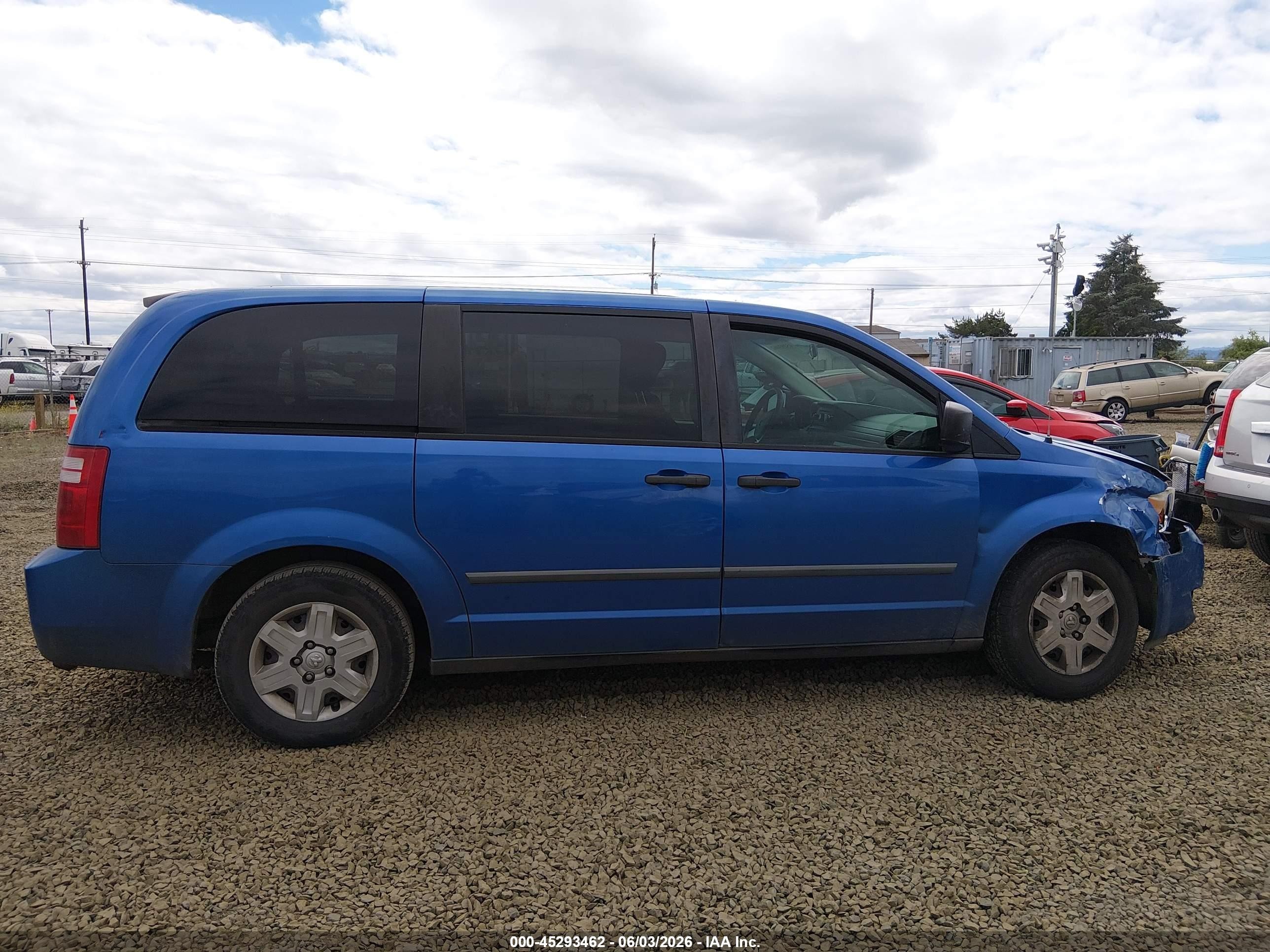 2008 Dodge Grand Caravan Se Blue vin: 2D8HN44H48R724627