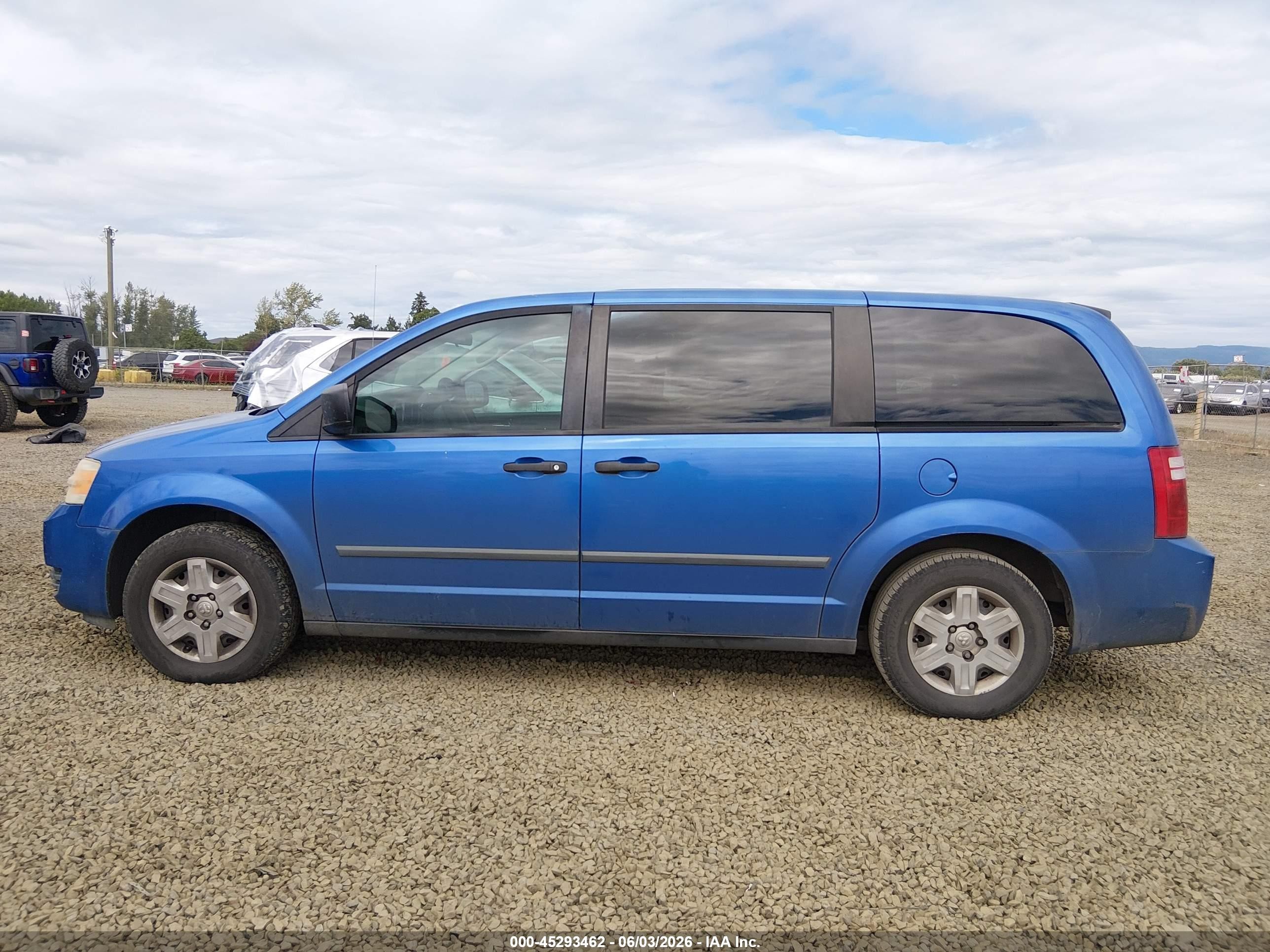 2008 Dodge Grand Caravan Se Blue vin: 2D8HN44H48R724627