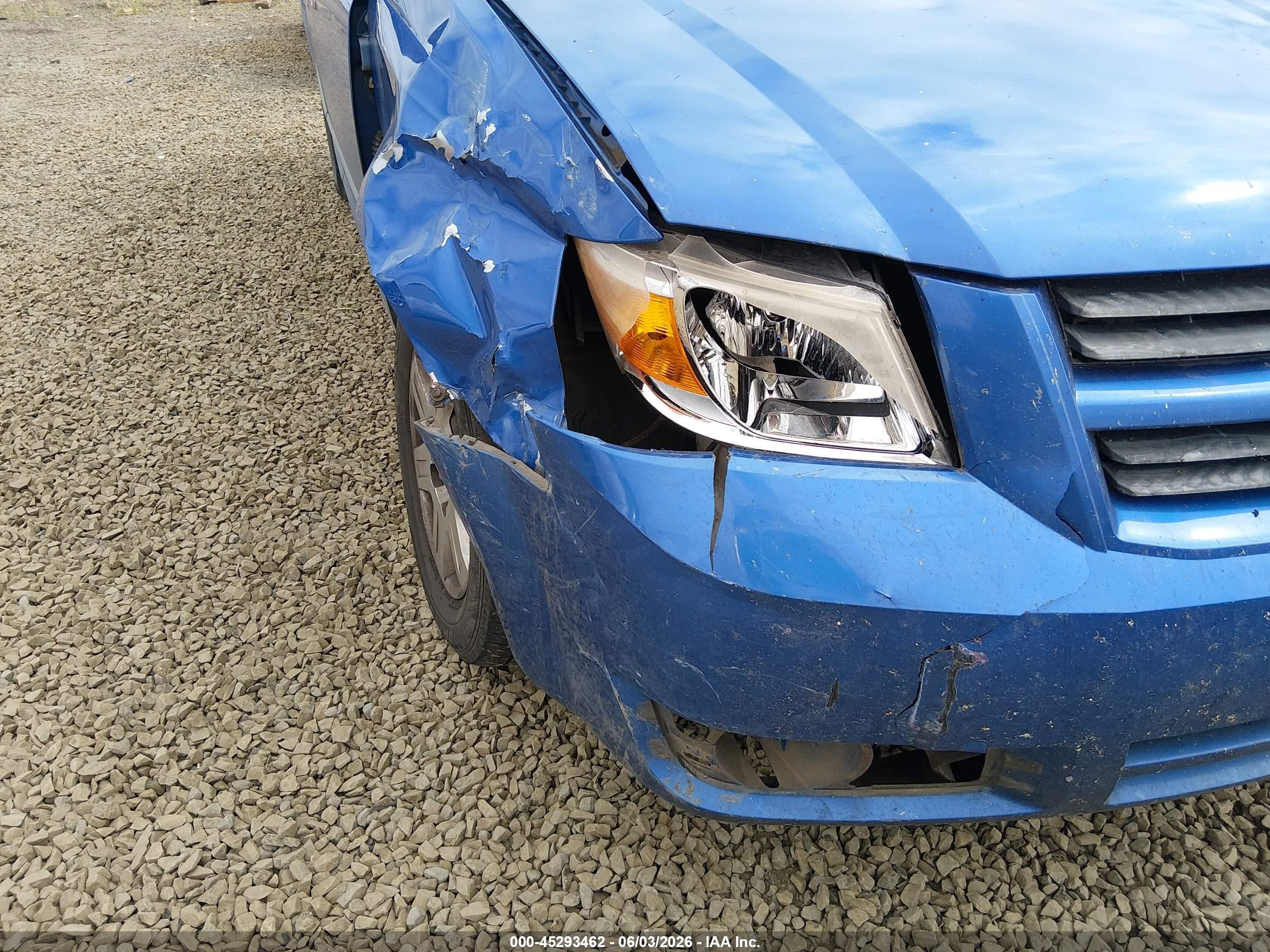 2008 Dodge Grand Caravan Se Blue vin: 2D8HN44H48R724627