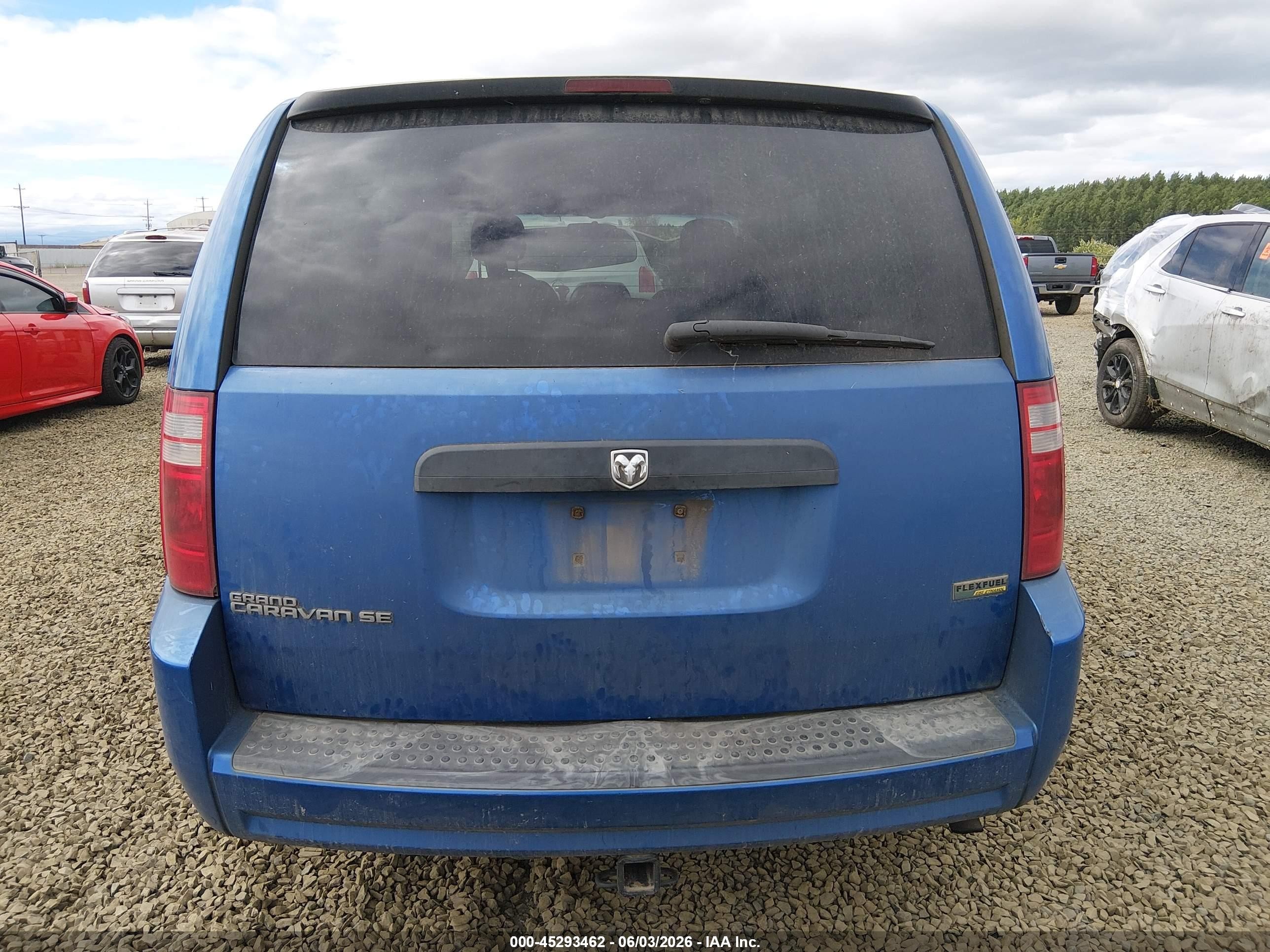 2008 Dodge Grand Caravan Se Blue vin: 2D8HN44H48R724627