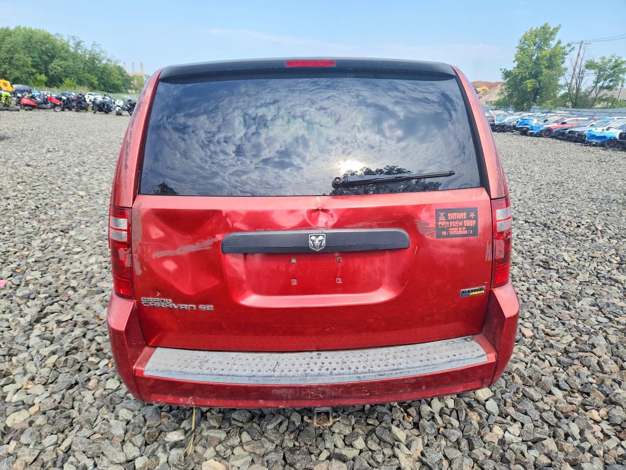 2008 Dodge Grand Caravan Se Red vin: 2D8HN44H58R679665