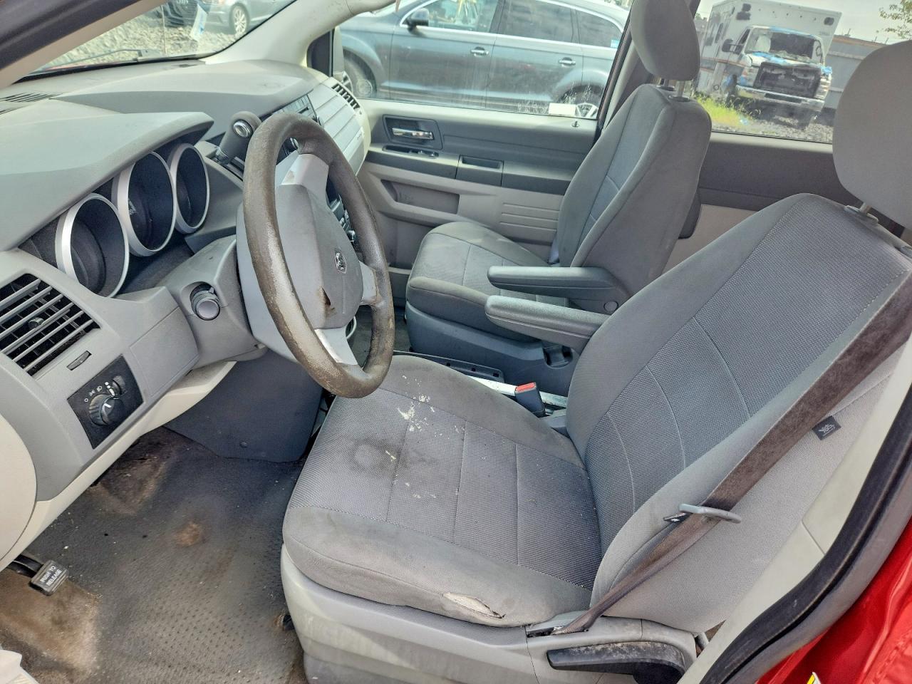 2008 Dodge Grand Caravan Se Red vin: 2D8HN44H58R679665