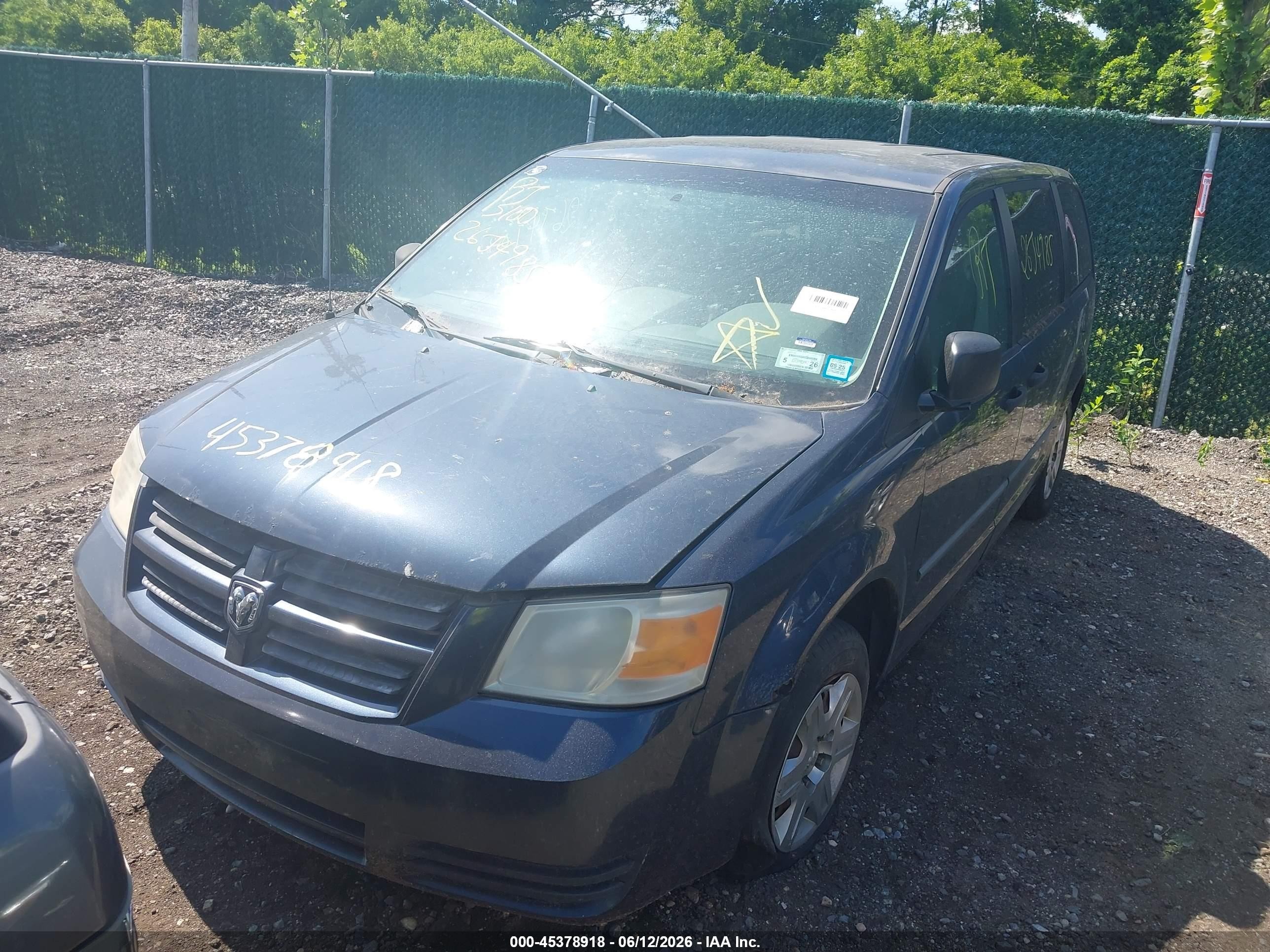 2008 Dodge Grand Caravan Se Синий vin: 2D8HN44H68R695213