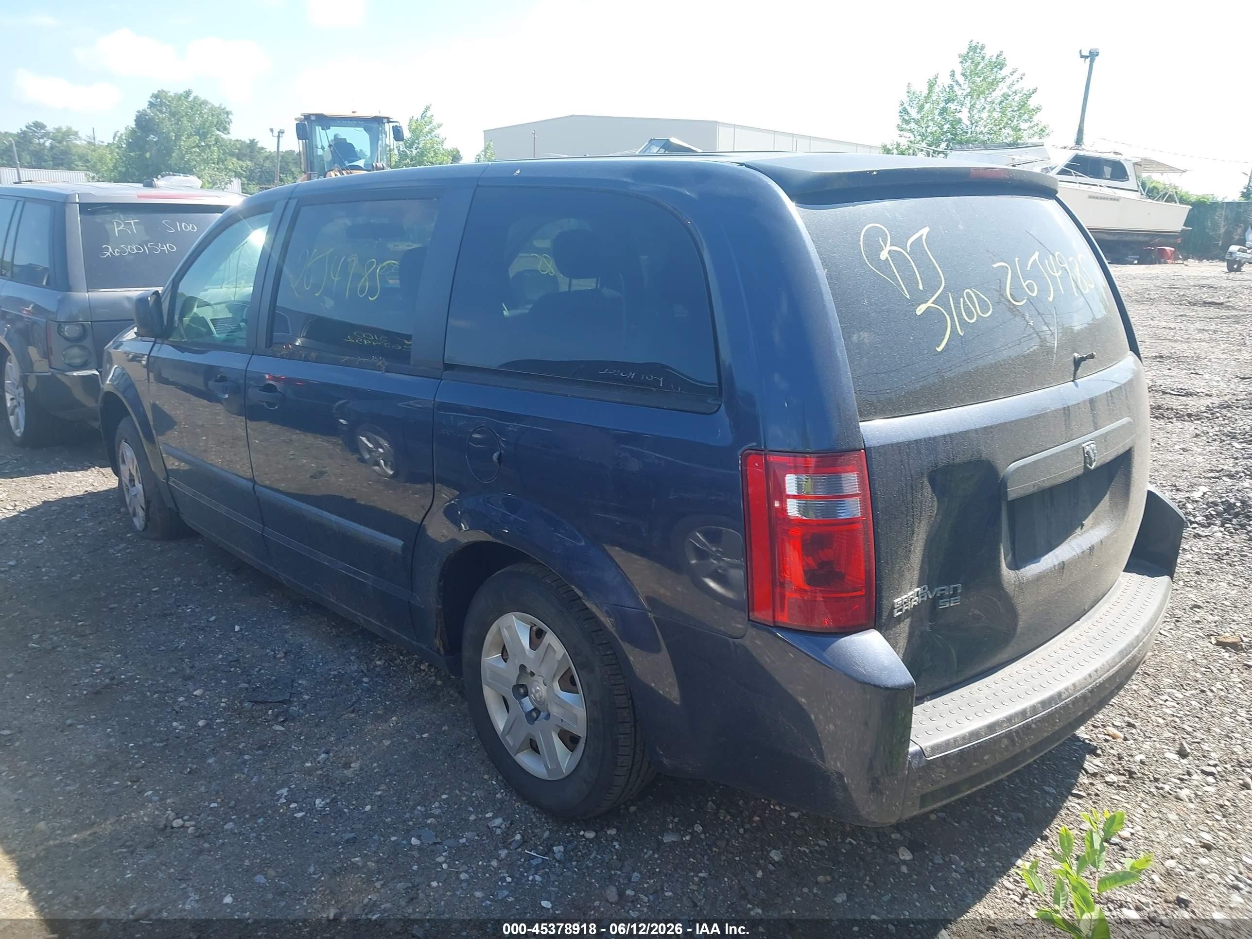 2008 Dodge Grand Caravan Se Синий vin: 2D8HN44H68R695213