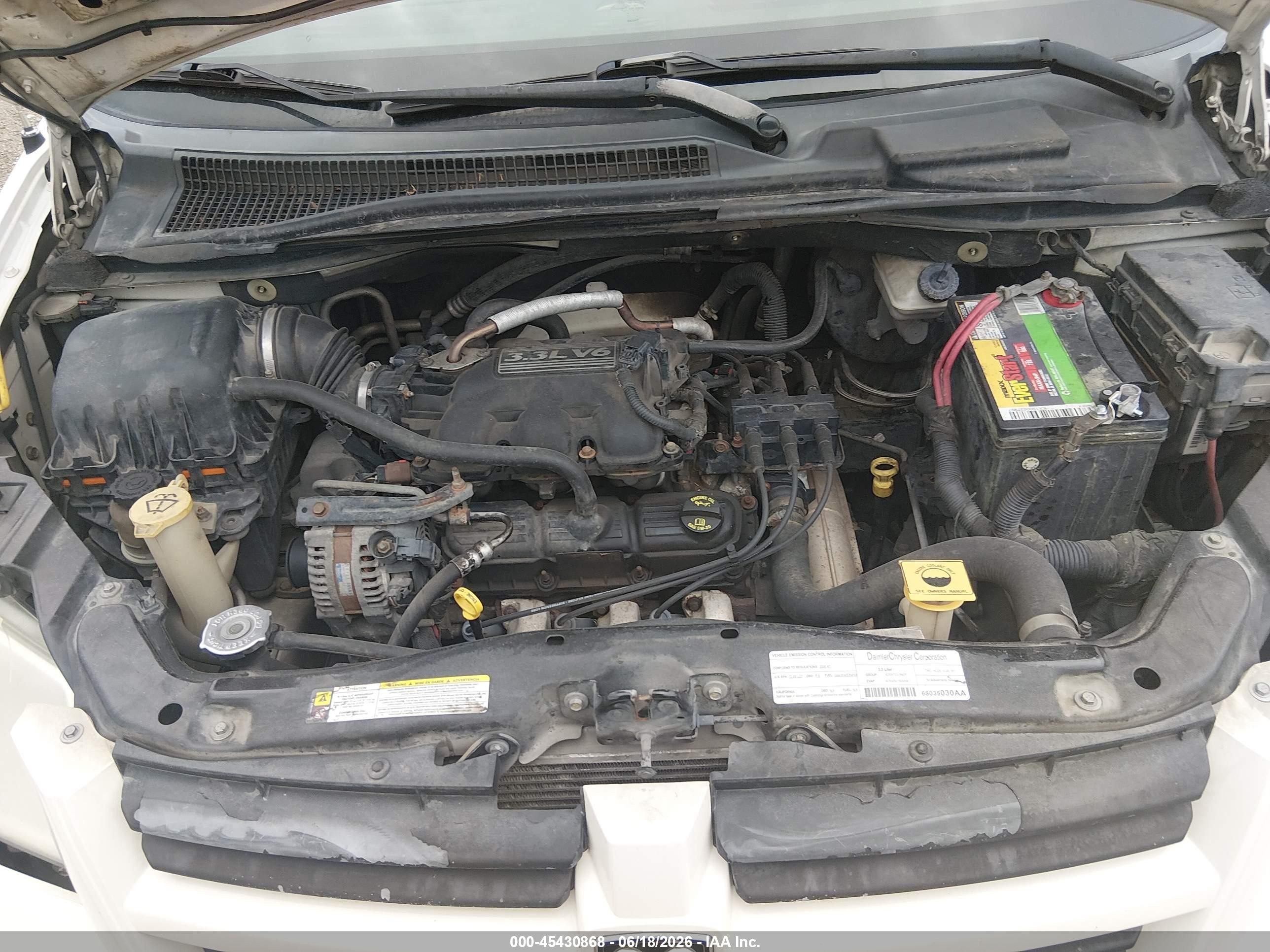 2008 Dodge Grand Caravan Se White vin: 2D8HN44H78R101776