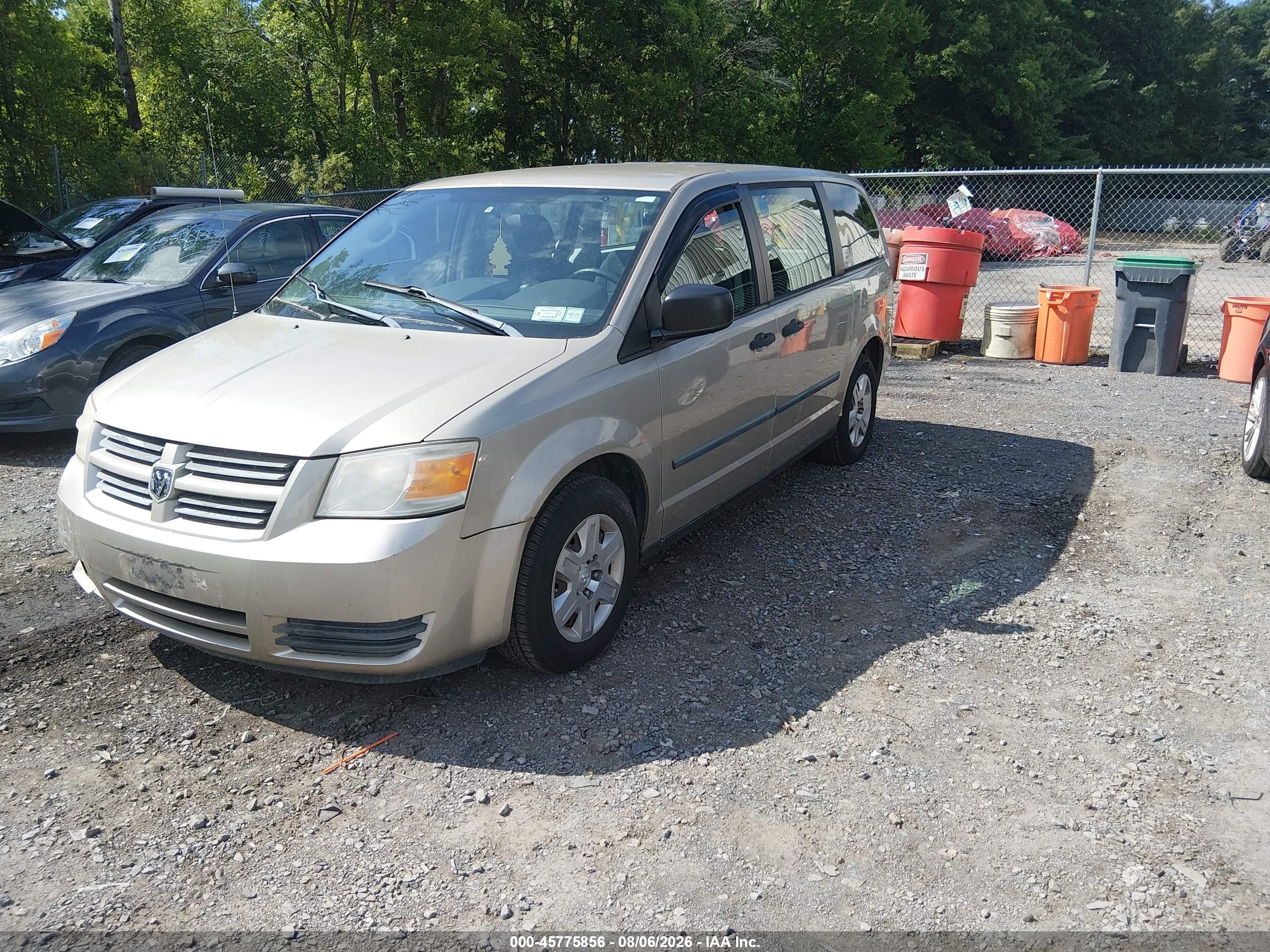 2008 Dodge Grand Caravan Se Tan vin: 2D8HN44H78R793991