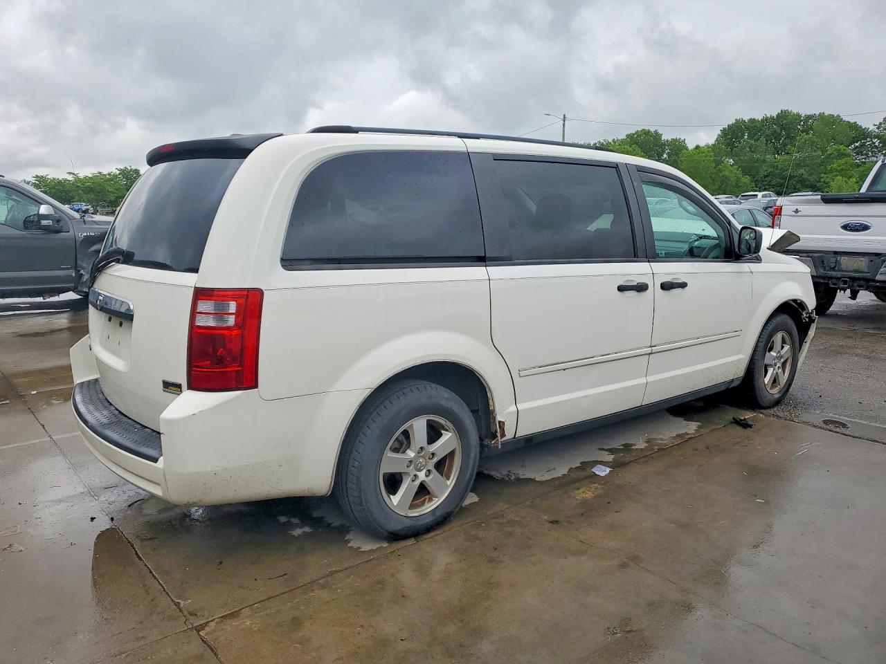 2008 Dodge Grand Caravan Se White vin: 2D8HN44H78R798740