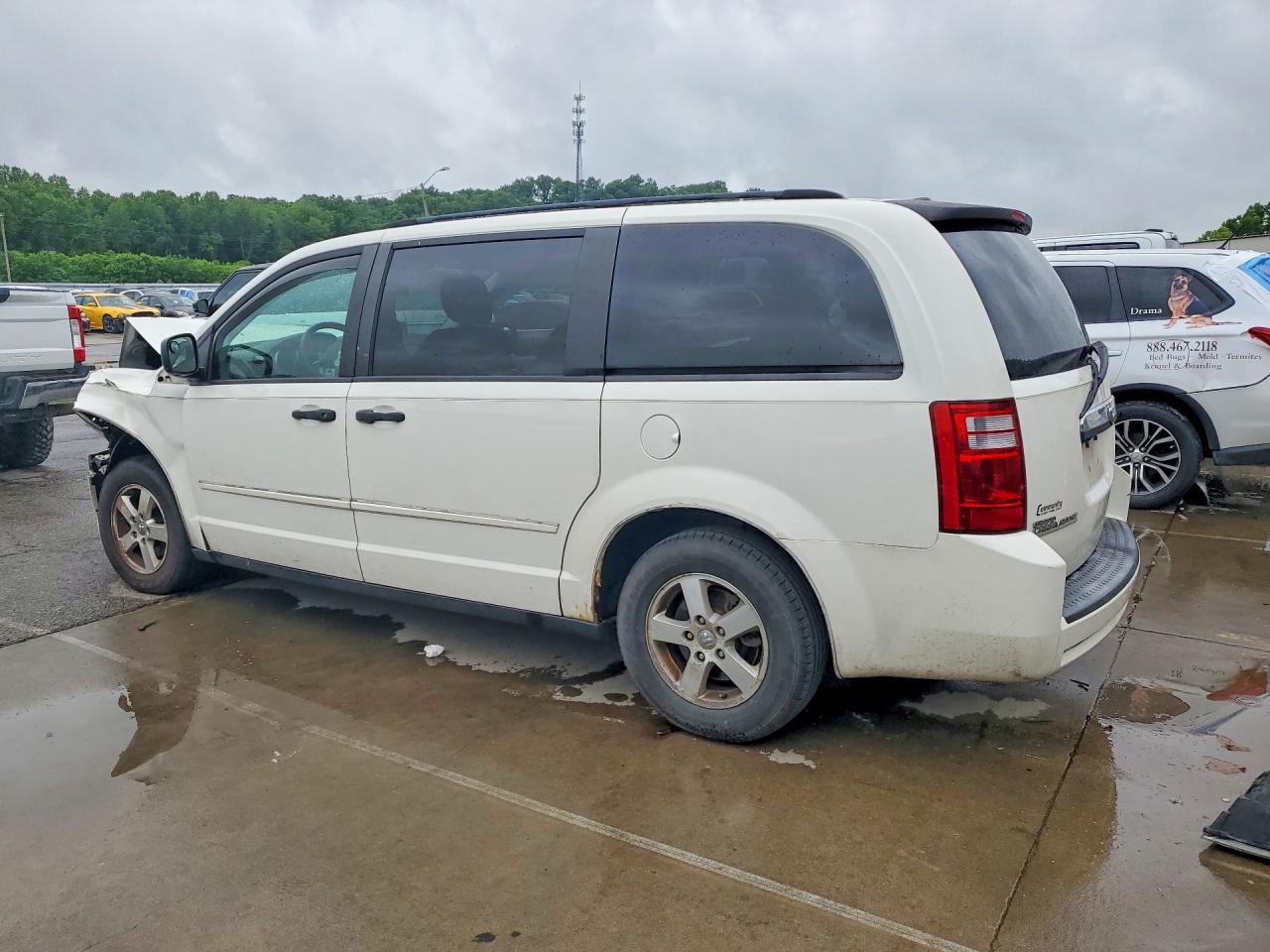 2008 Dodge Grand Caravan Se White vin: 2D8HN44H78R798740