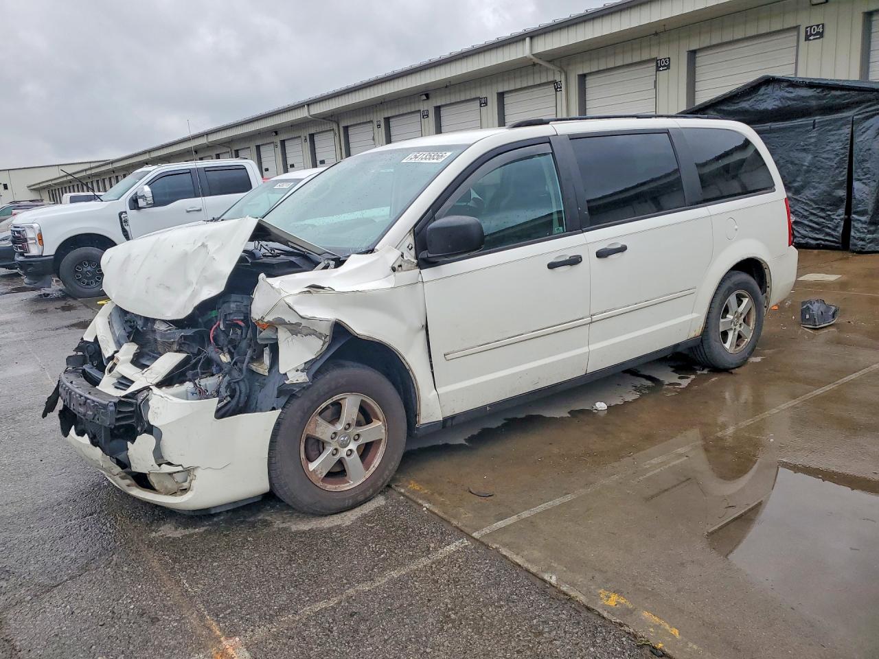 2008 Dodge Grand Caravan Se White vin: 2D8HN44H78R798740