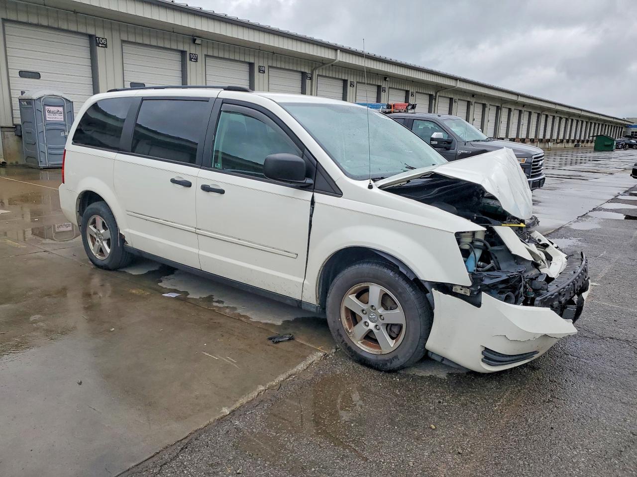 2008 Dodge Grand Caravan Se White vin: 2D8HN44H78R798740