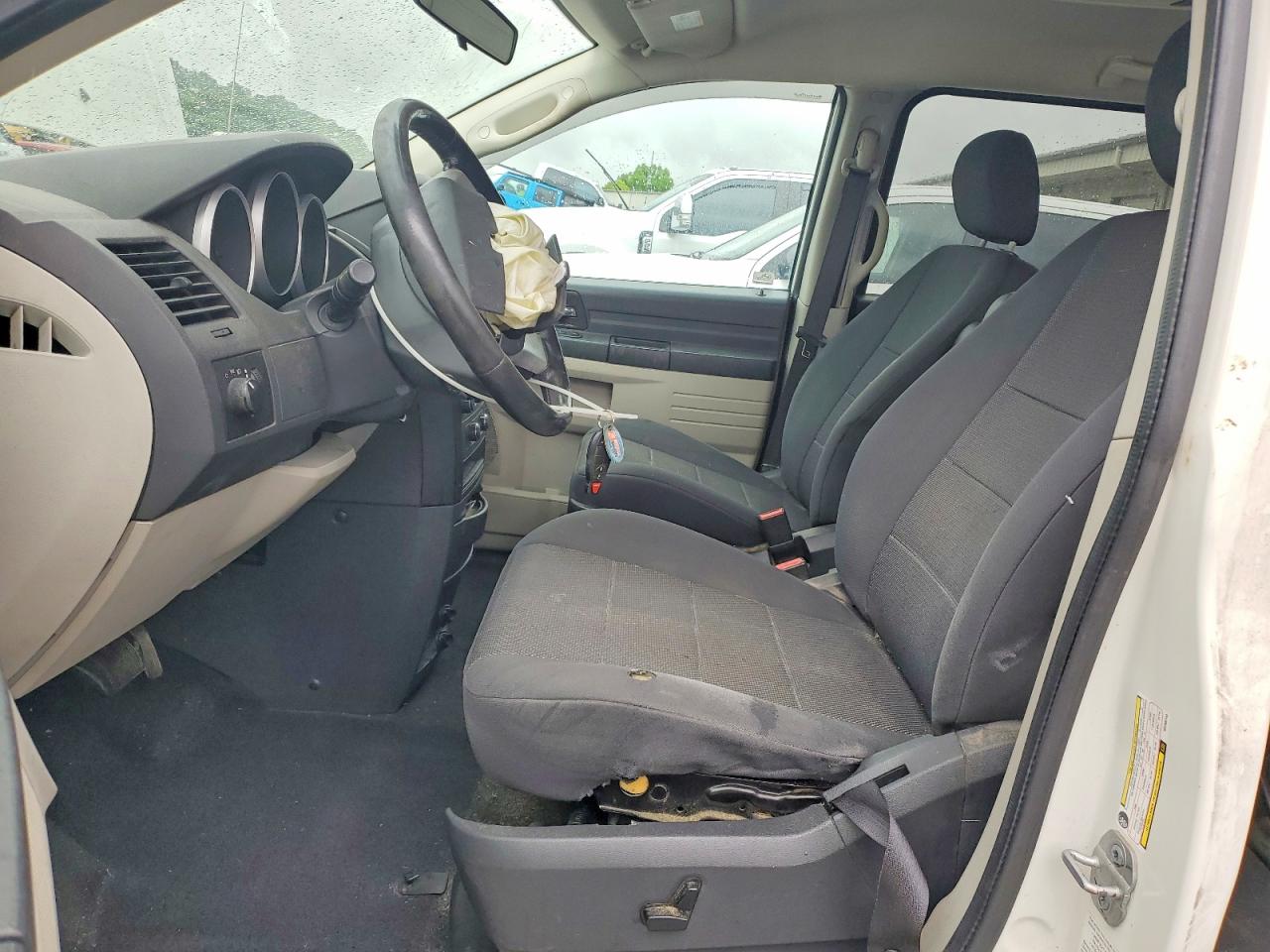 2008 Dodge Grand Caravan Se White vin: 2D8HN44H78R798740