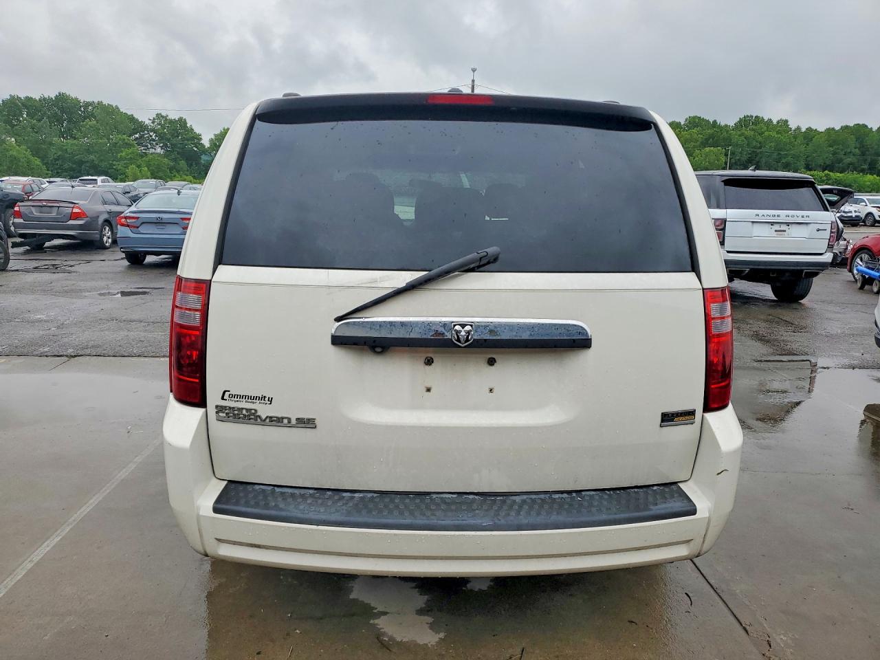 2008 Dodge Grand Caravan Se White vin: 2D8HN44H78R798740