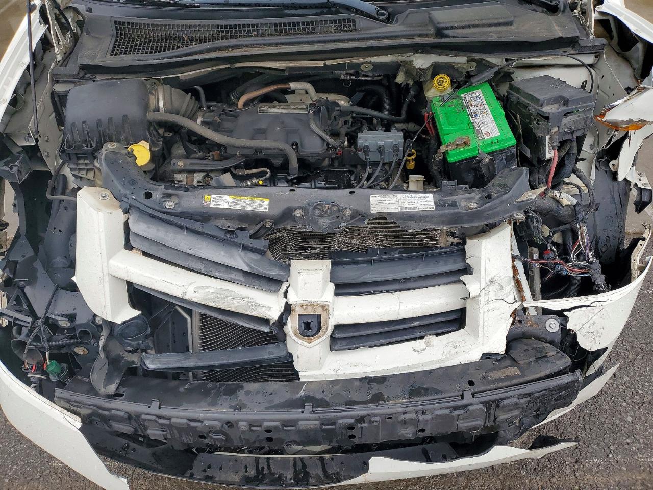 2008 Dodge Grand Caravan Se White vin: 2D8HN44H78R798740