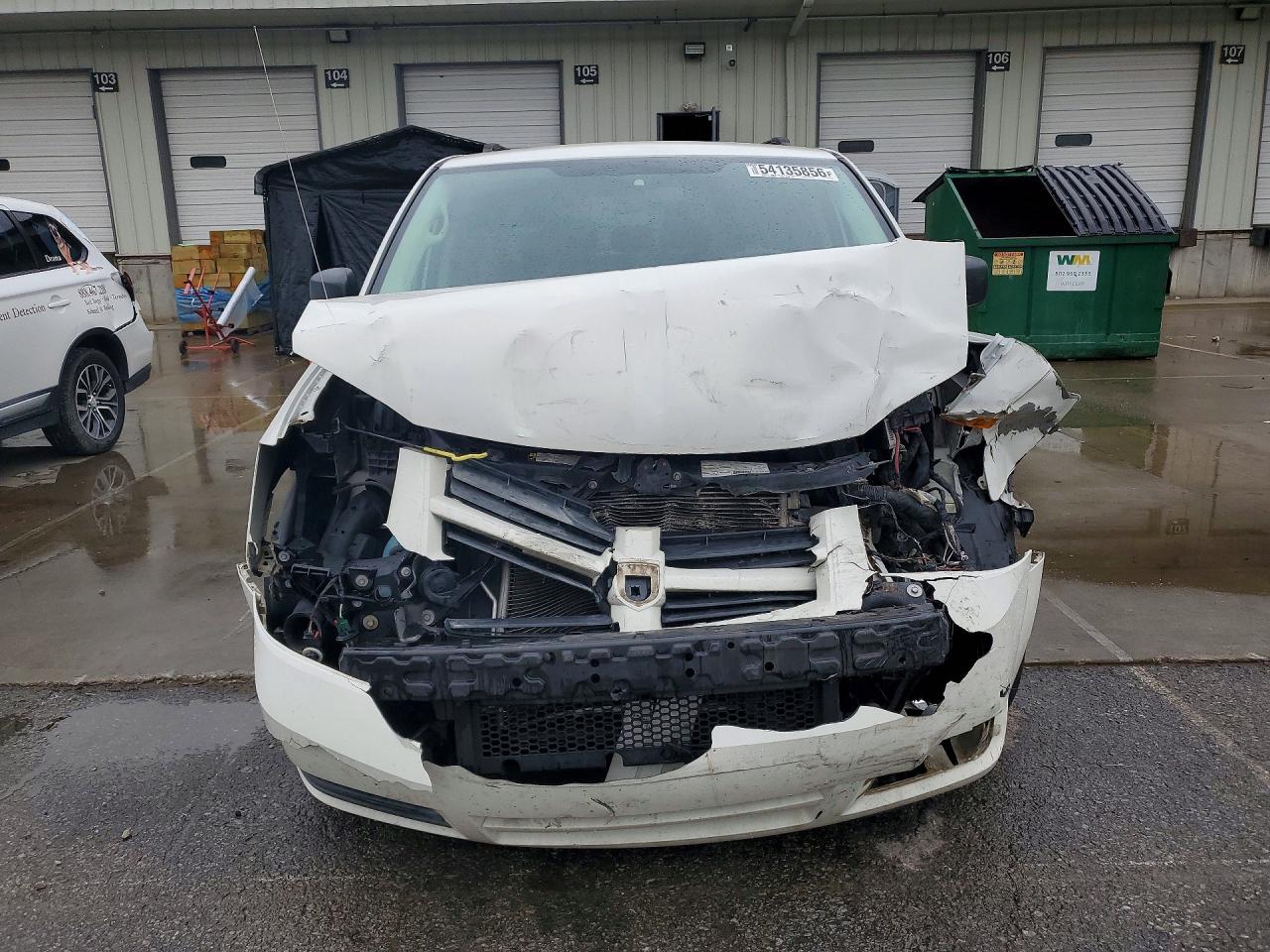 2008 Dodge Grand Caravan Se White vin: 2D8HN44H78R798740