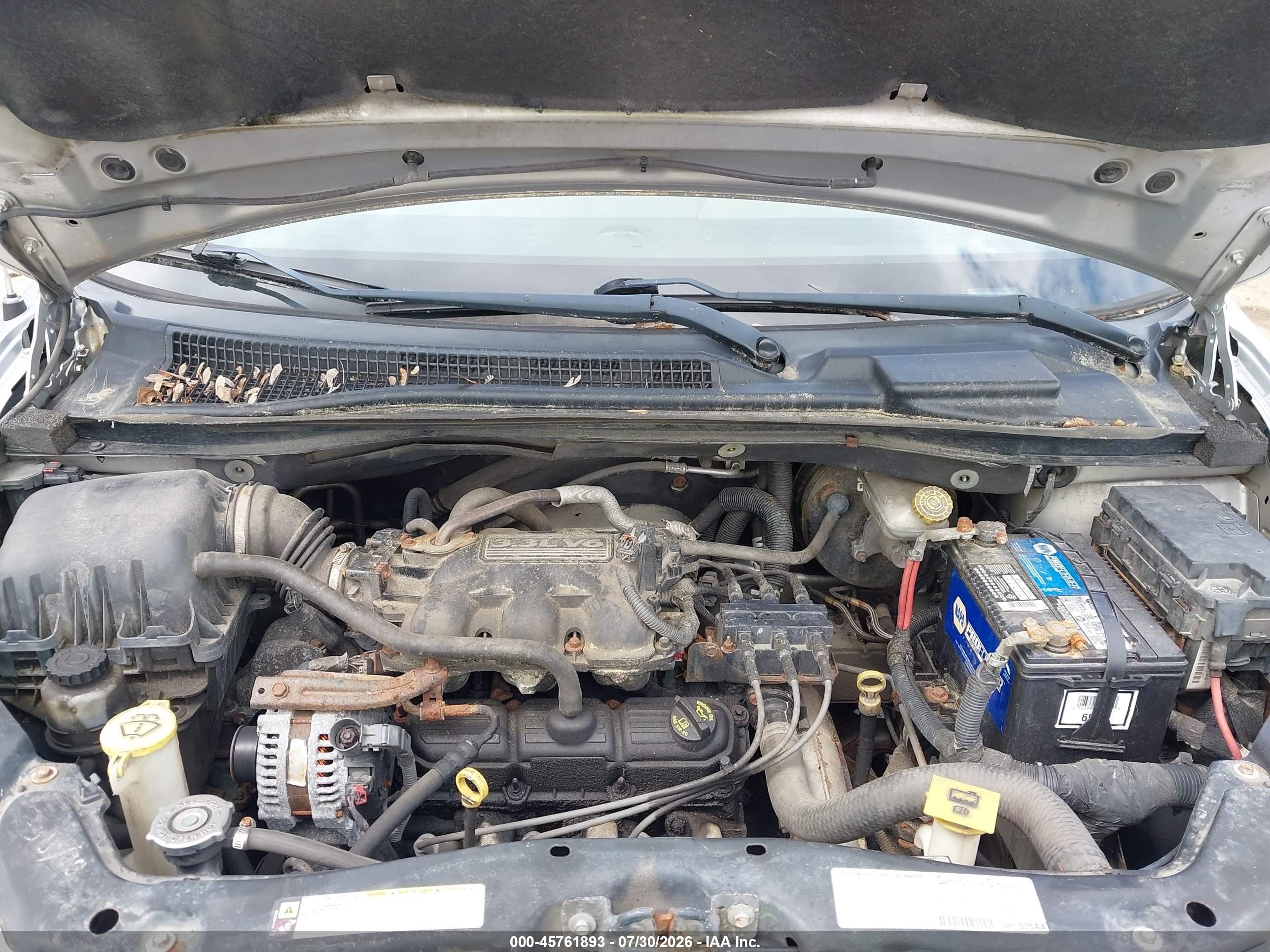 2008 Dodge Grand Caravan Se Silver vin: 2D8HN44H88R702730