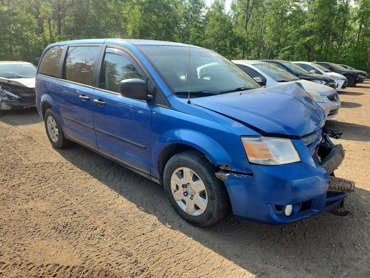 2008 Dodge Grand Caravan Se Blue vin: 2D8HN44H88R794065