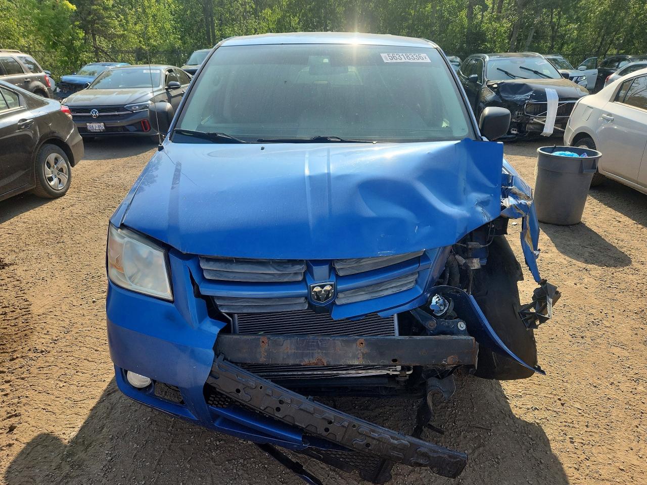 2008 Dodge Grand Caravan Se Blue vin: 2D8HN44H88R794065