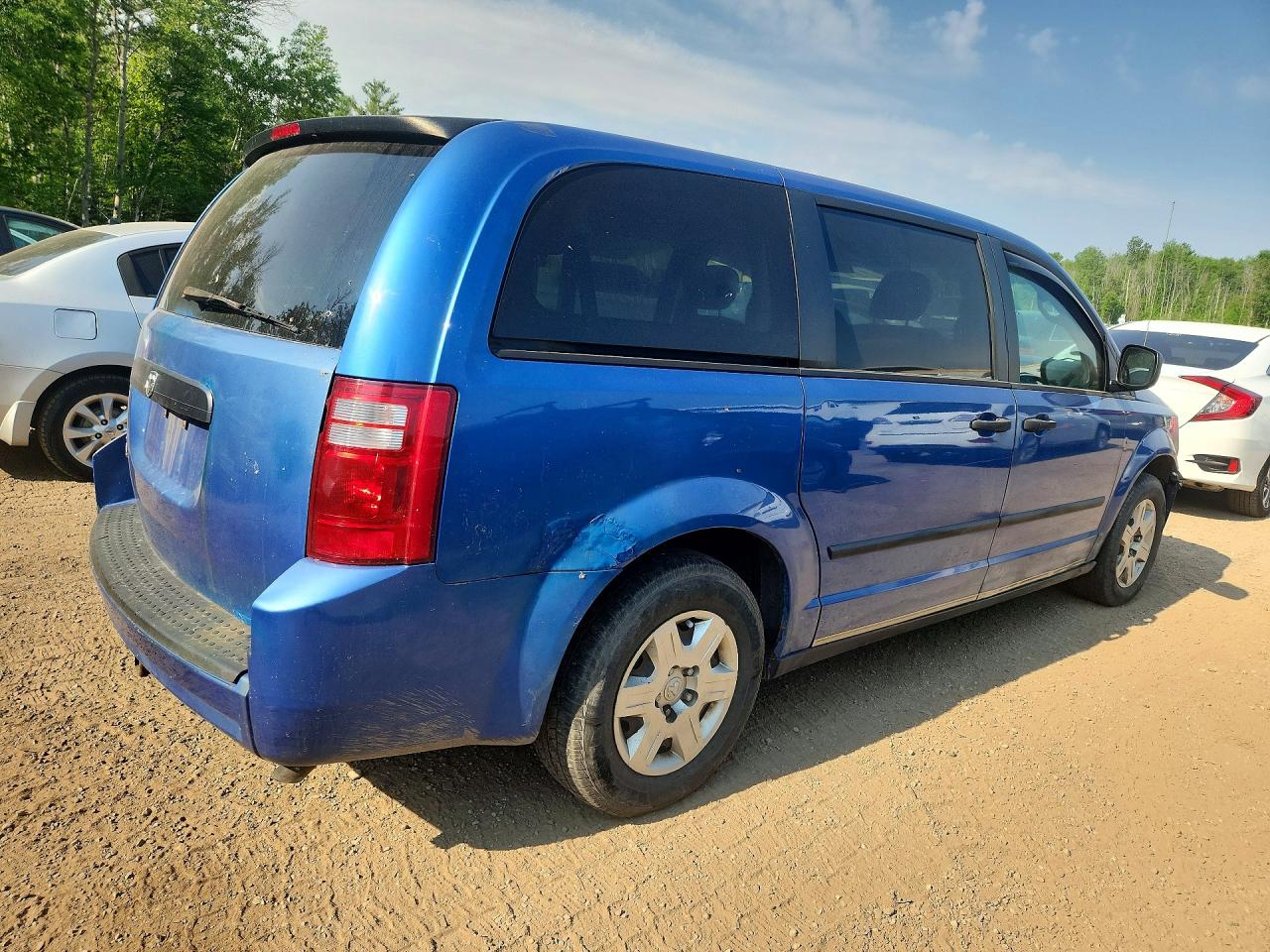 2008 Dodge Grand Caravan Se Blue vin: 2D8HN44H88R794065