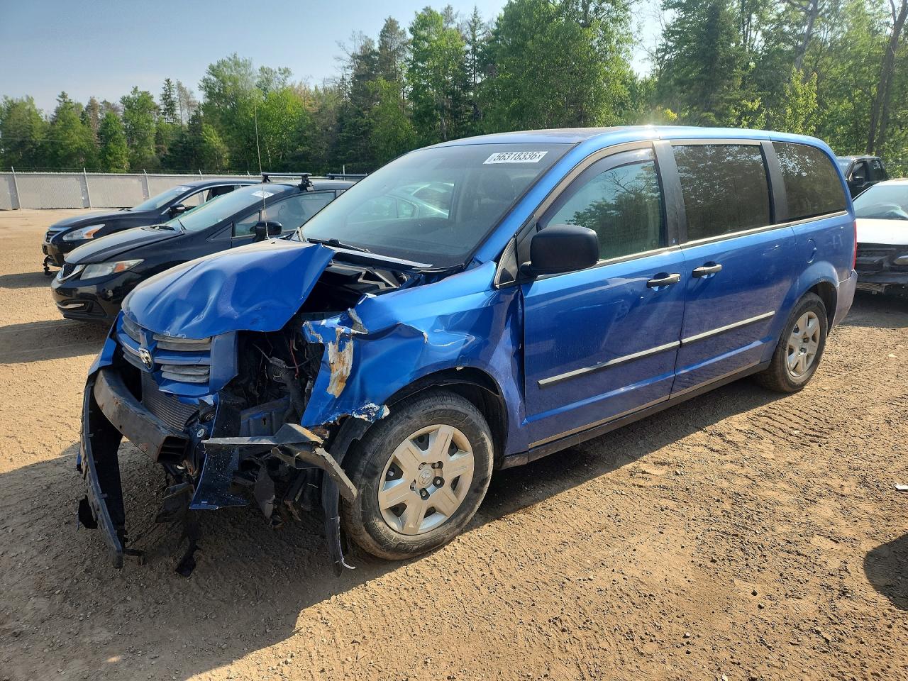 2008 Dodge Grand Caravan Se Blue vin: 2D8HN44H88R794065