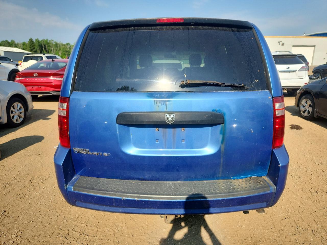 2008 Dodge Grand Caravan Se Blue vin: 2D8HN44H88R794065