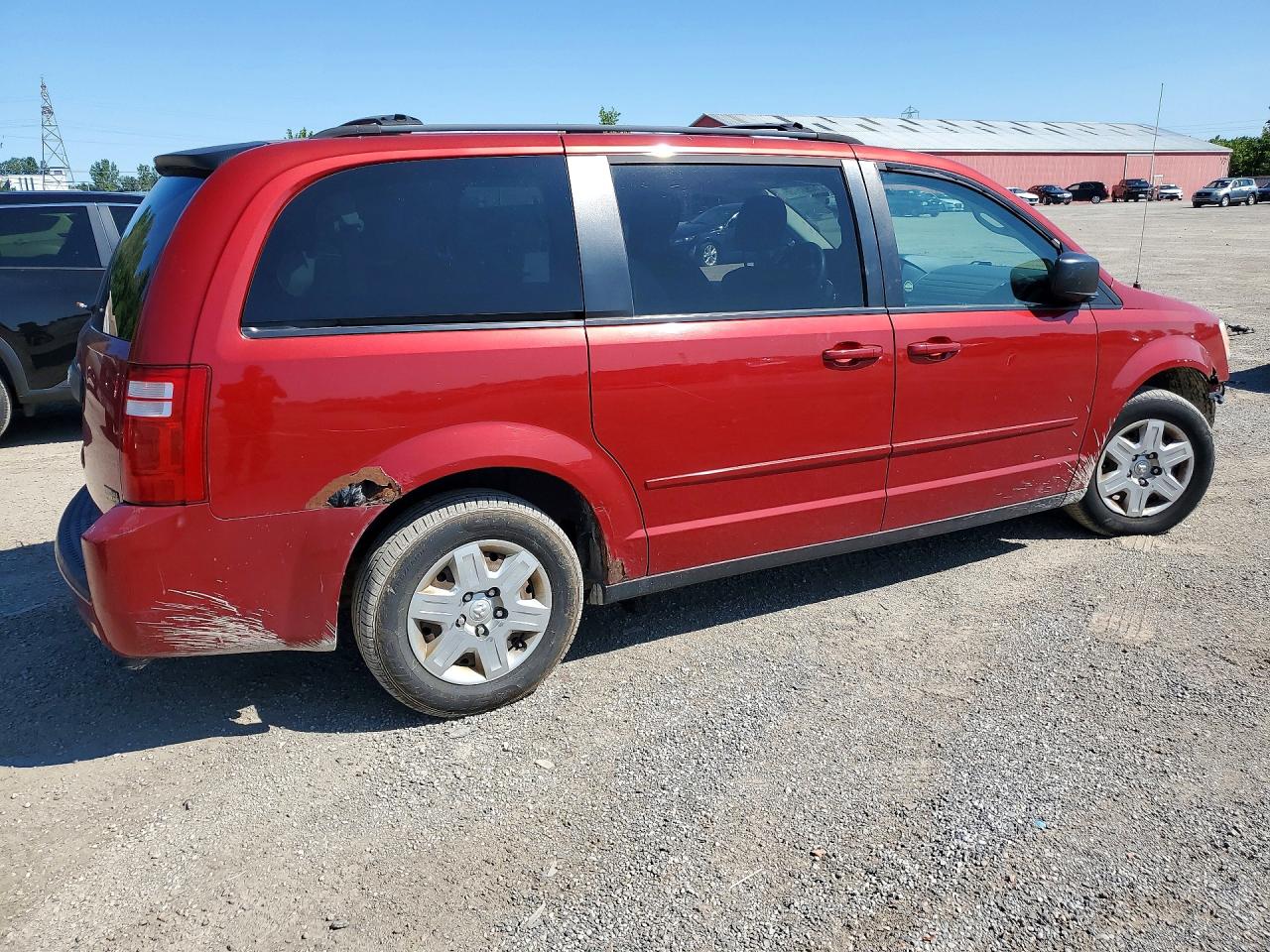 2008 Dodge Grand Caravan Se Red vin: 2D8HN44H88R810443