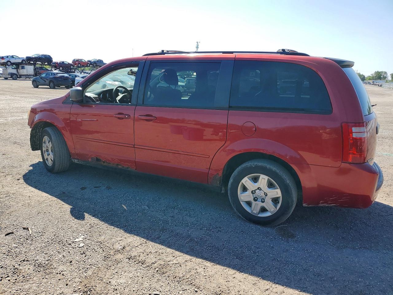 2008 Dodge Grand Caravan Se Red vin: 2D8HN44H88R810443
