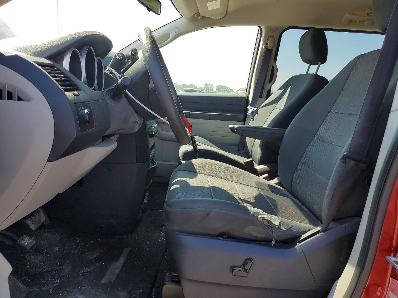 2008 Dodge Grand Caravan Se Red vin: 2D8HN44H88R810443
