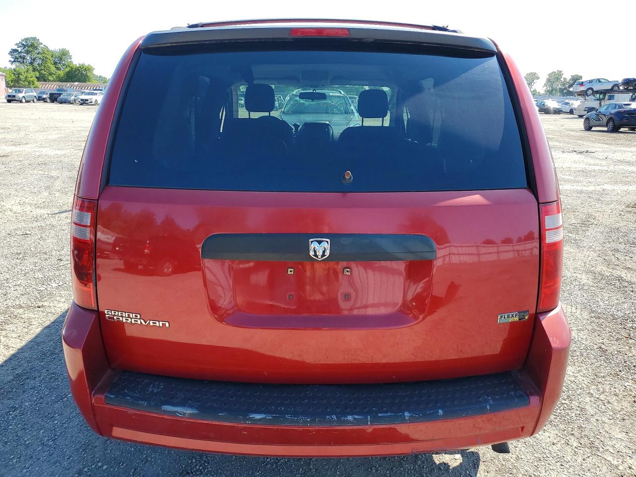 2008 Dodge Grand Caravan Se Red vin: 2D8HN44H88R810443