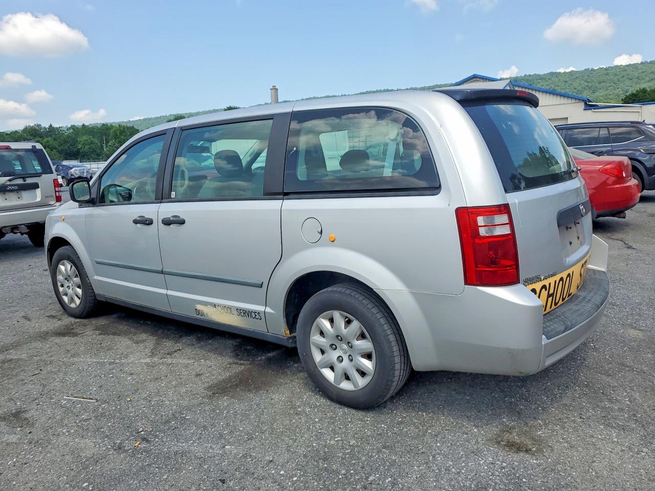 2008 Dodge Grand Caravan Se Silver vin: 2D8HN44H98R706141