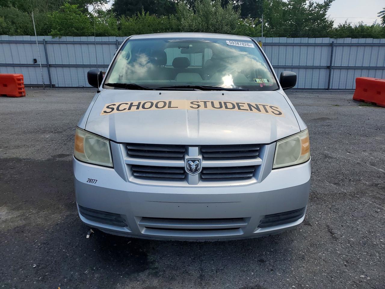 2008 Dodge Grand Caravan Se Silver vin: 2D8HN44H98R706141
