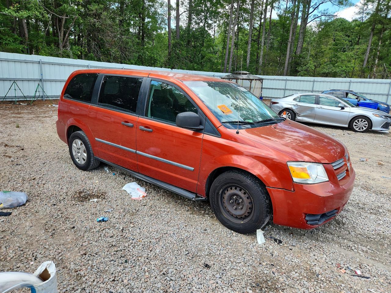 2008 Dodge Grand Caravan Se Orange vin: 2D8HN44H98R780837