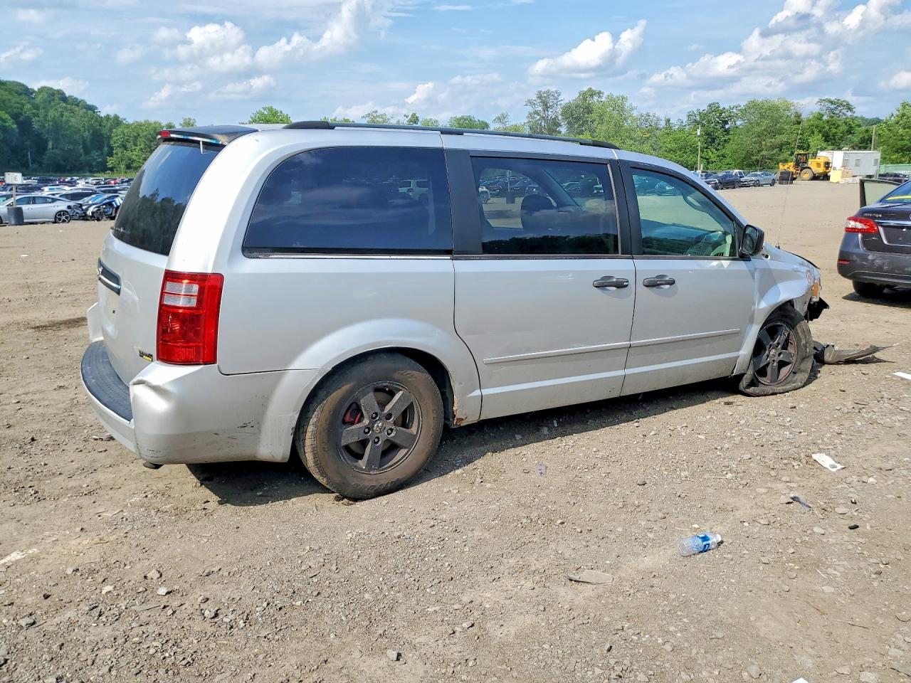 2008 Dodge Grand Caravan Se Silver vin: 2D8HN44H98R801623