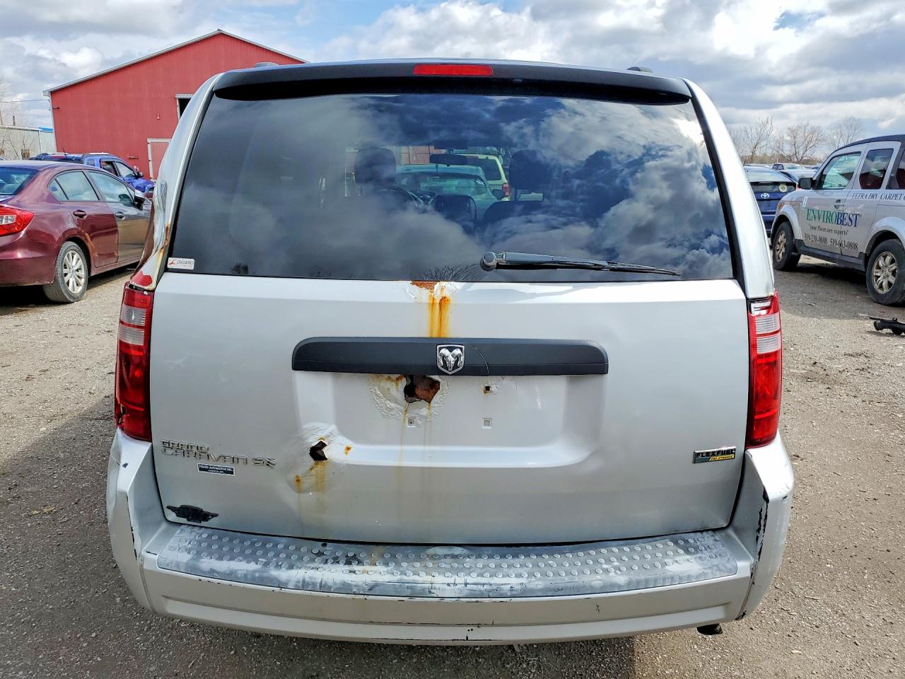 2008 Dodge Grand Caravan Se Серебряный vin: 2D8HN44HX8R152320