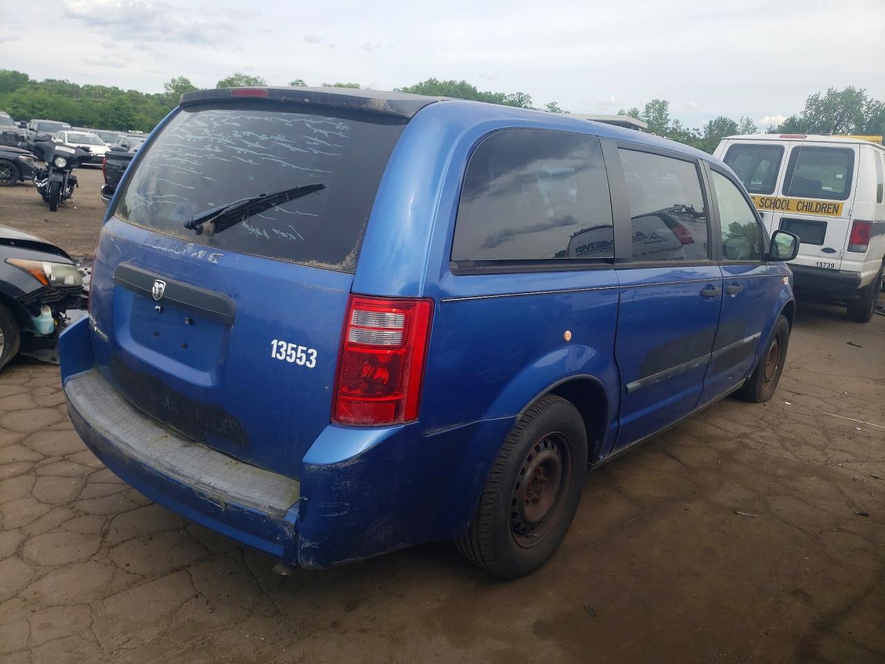 2008 Dodge Grand Caravan Se Blue vin: 2D8HN44HX8R614083