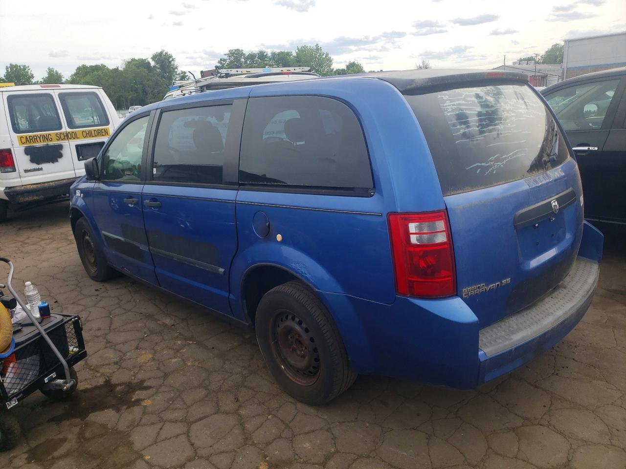 2008 Dodge Grand Caravan Se Blue vin: 2D8HN44HX8R614083