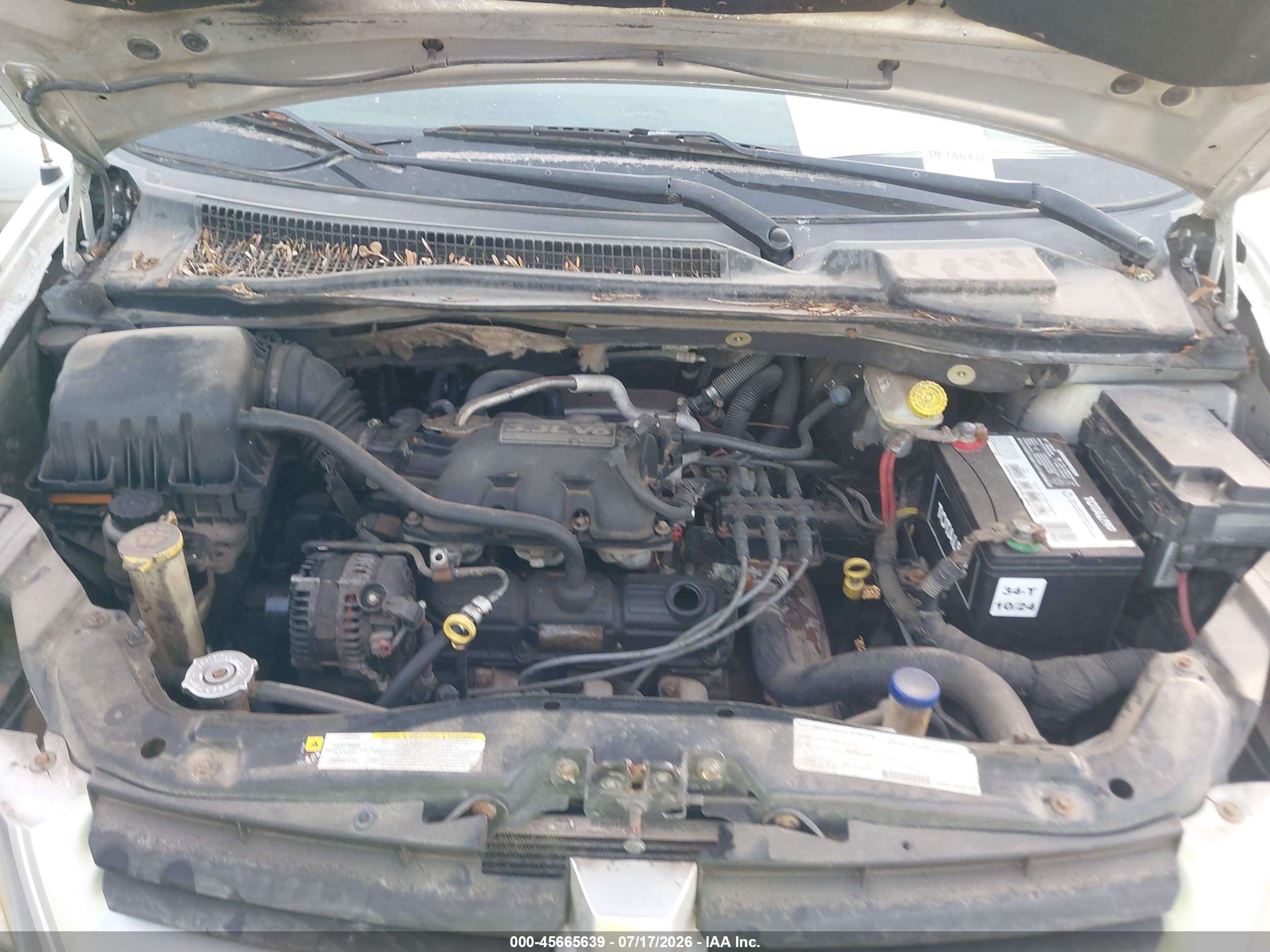 2008 Dodge Grand Caravan Se Silver vin: 2D8HN44HX8R645043