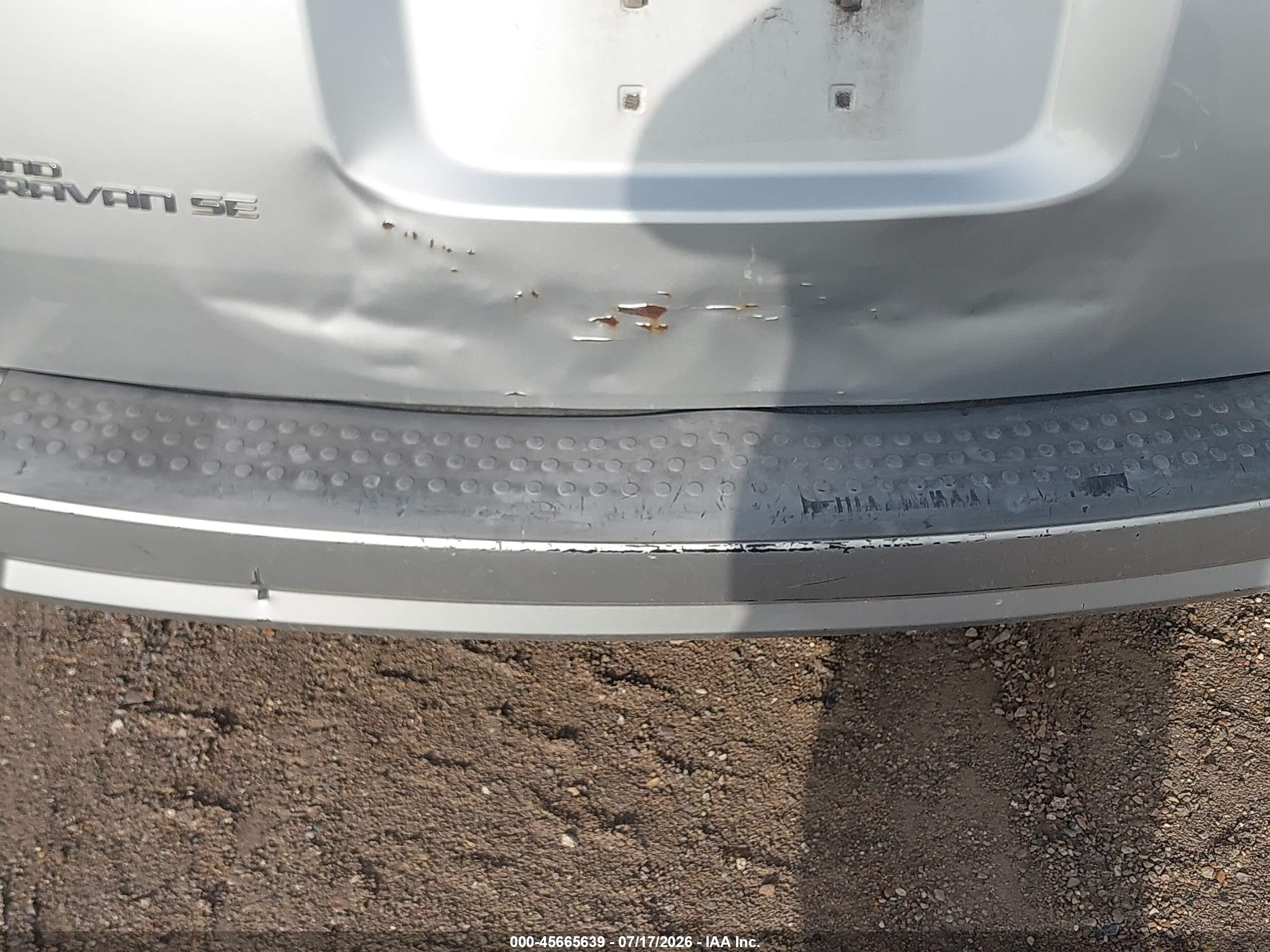 2008 Dodge Grand Caravan Se Silver vin: 2D8HN44HX8R645043