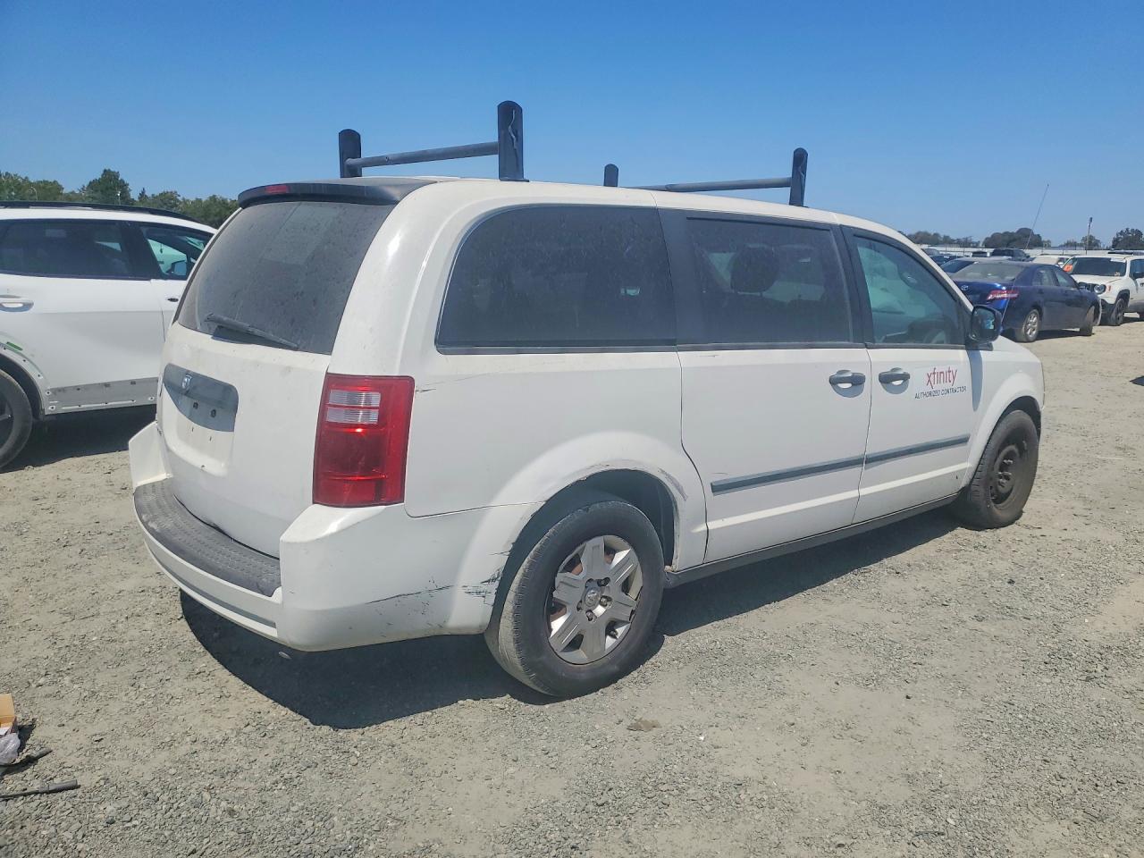 2008 Dodge Grand Caravan Se White vin: 2D8HN44HX8R780958