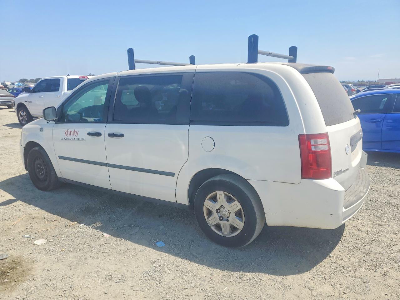 2008 Dodge Grand Caravan Se White vin: 2D8HN44HX8R780958