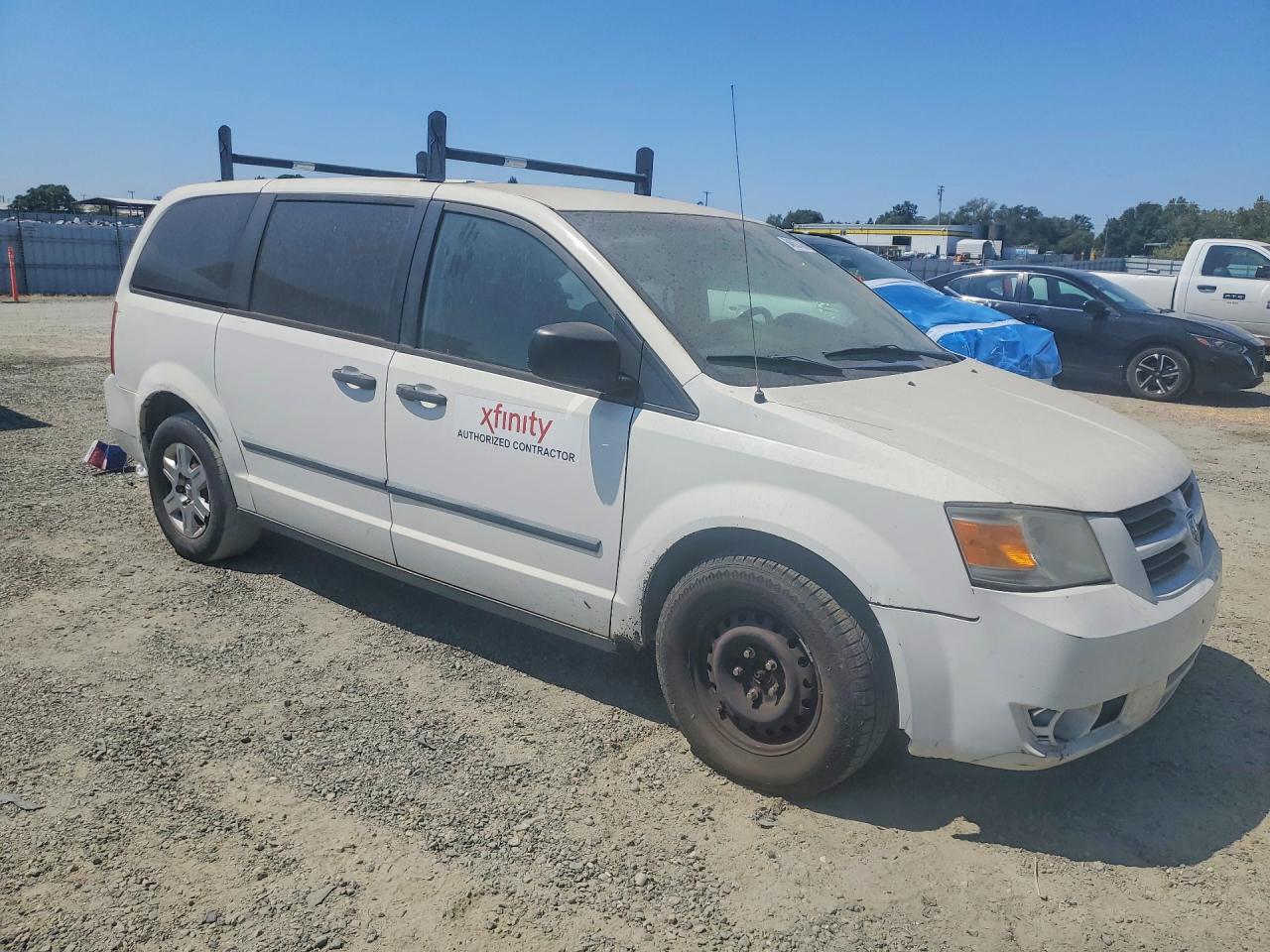 2008 Dodge Grand Caravan Se White vin: 2D8HN44HX8R780958
