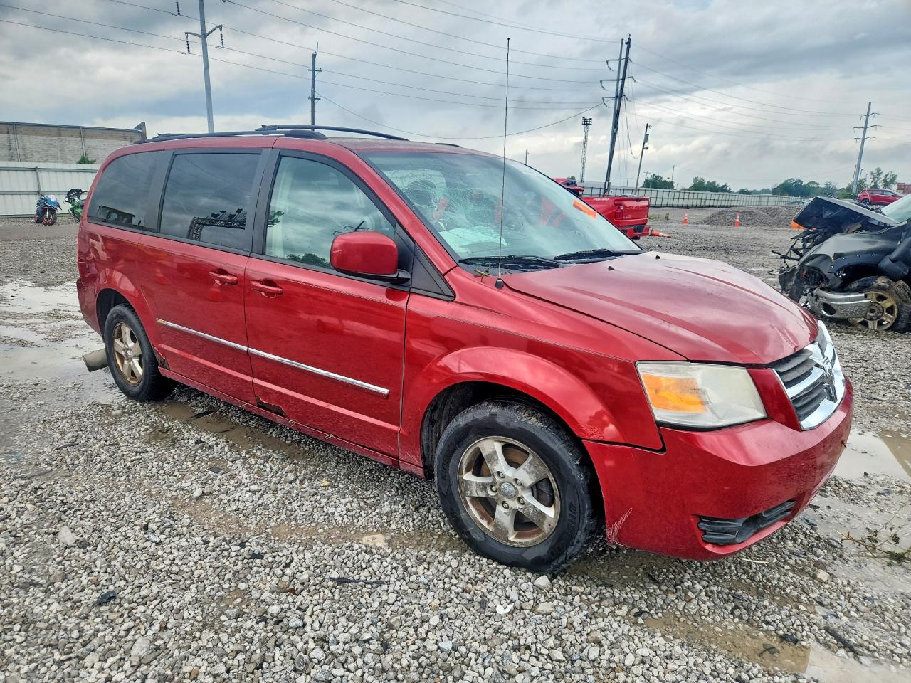 2009 Dodge Grand Caravan Sxt Красный vin: 2D8HN54109R655767