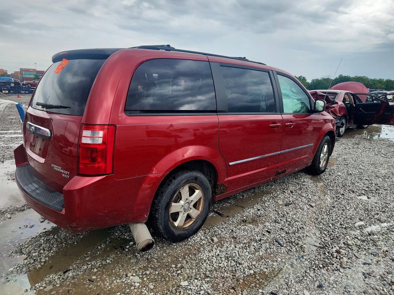 2009 Dodge Grand Caravan Sxt Красный vin: 2D8HN54109R655767