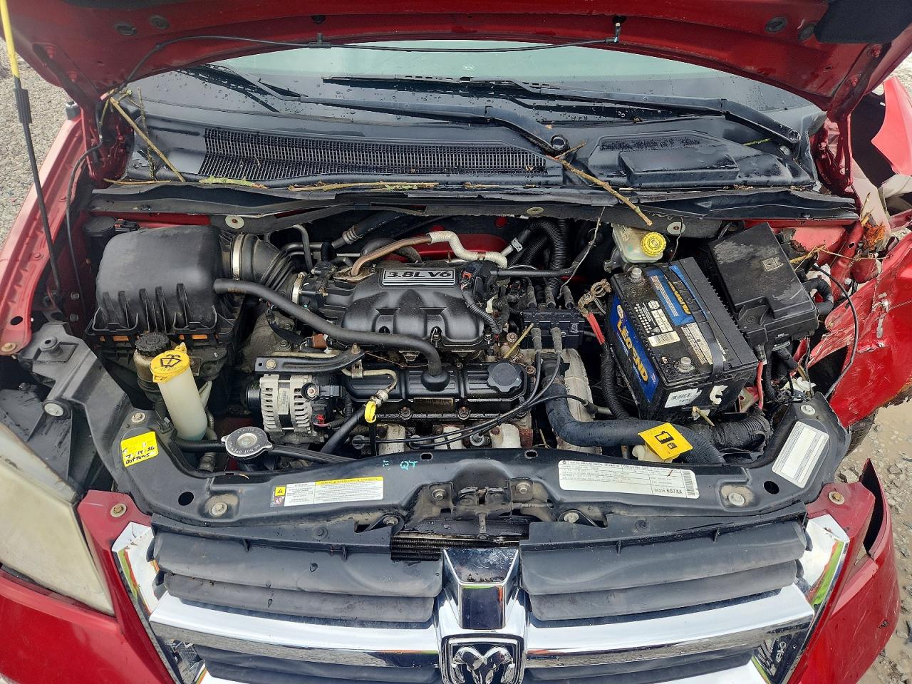 2009 Dodge Grand Caravan Sxt Красный vin: 2D8HN54109R655767
