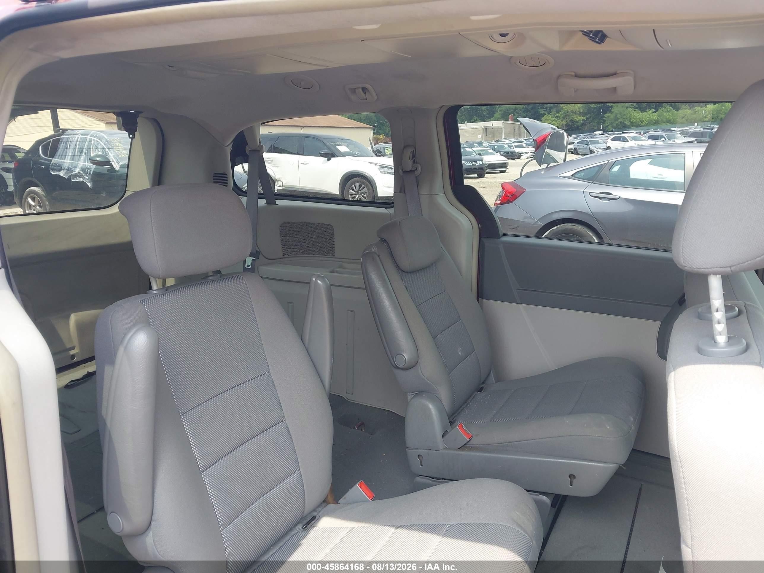 2009 Dodge Grand Caravan Sxt Burgundy vin: 2D8HN54119R564703