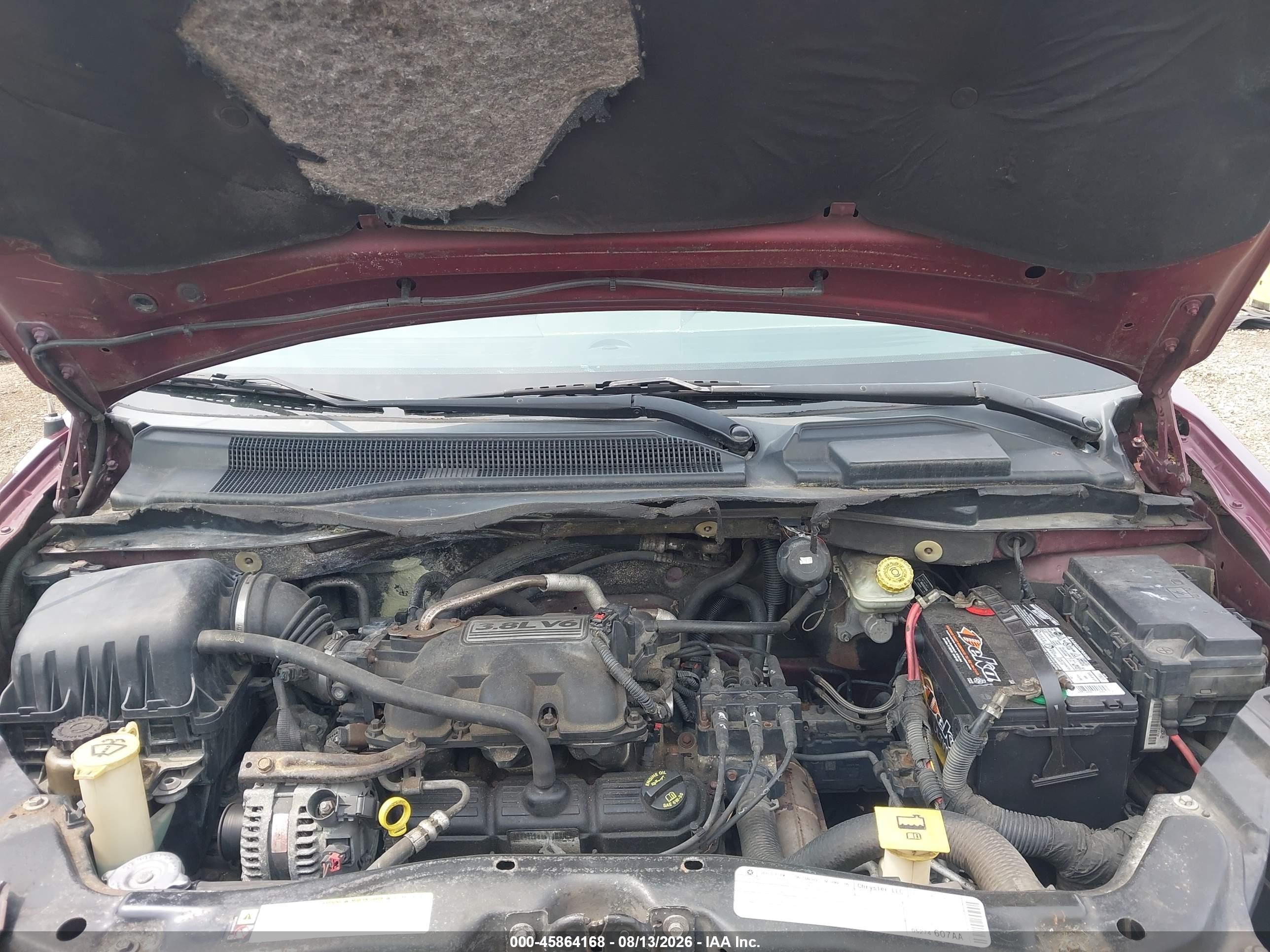2009 Dodge Grand Caravan Sxt Burgundy vin: 2D8HN54119R564703
