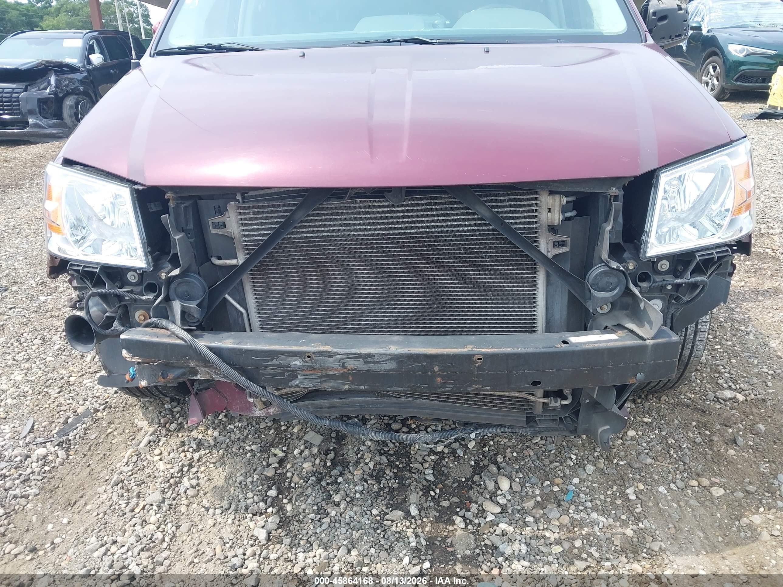 2009 Dodge Grand Caravan Sxt Burgundy vin: 2D8HN54119R564703