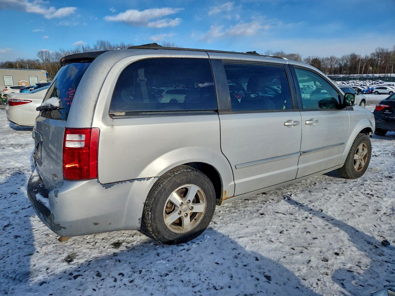 2009 Dodge Grand Caravan Sxt Silver vin: 2D8HN54129R653616