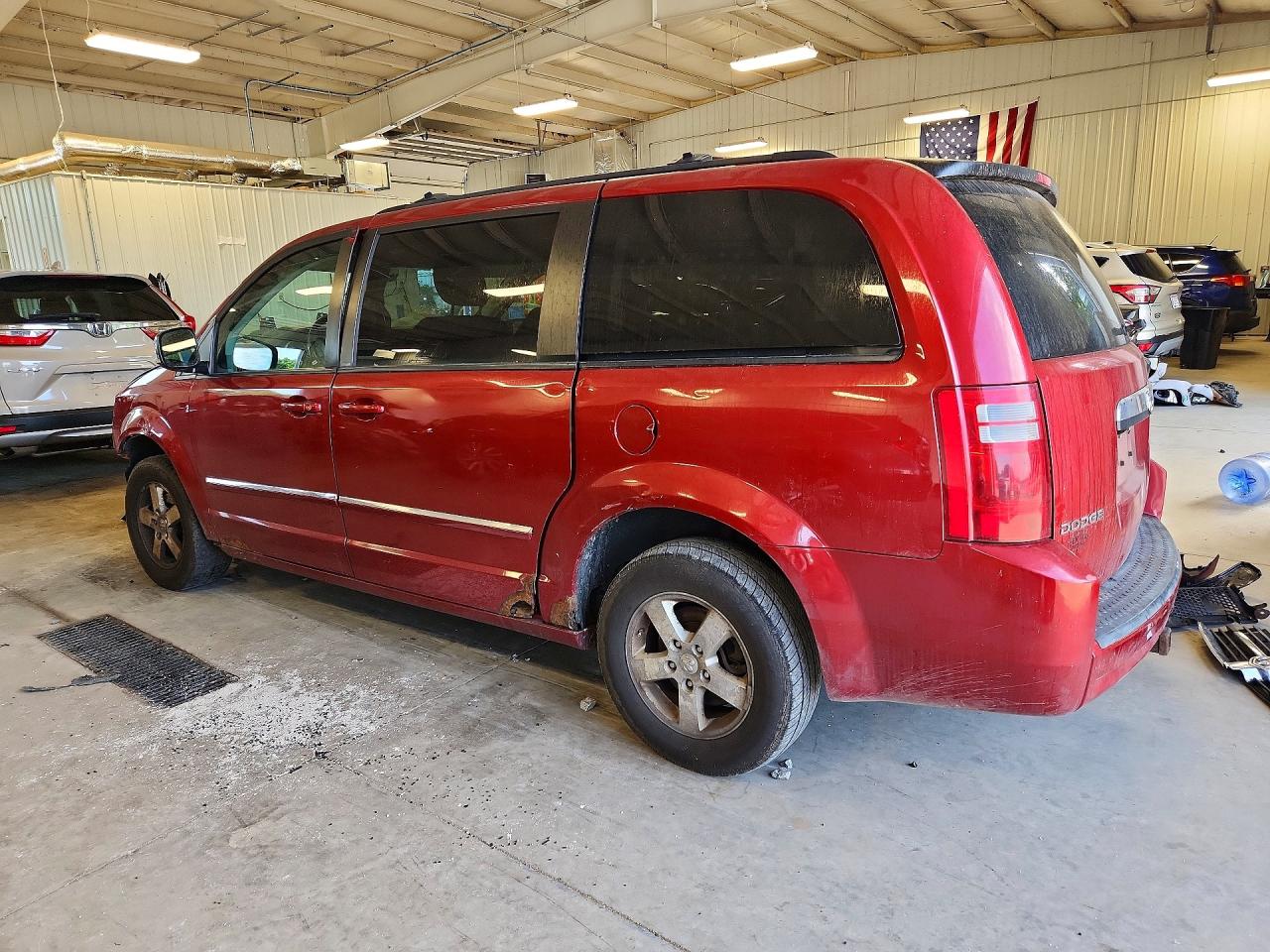 2009 Dodge Grand Caravan Sxt Red vin: 2D8HN54139R581423