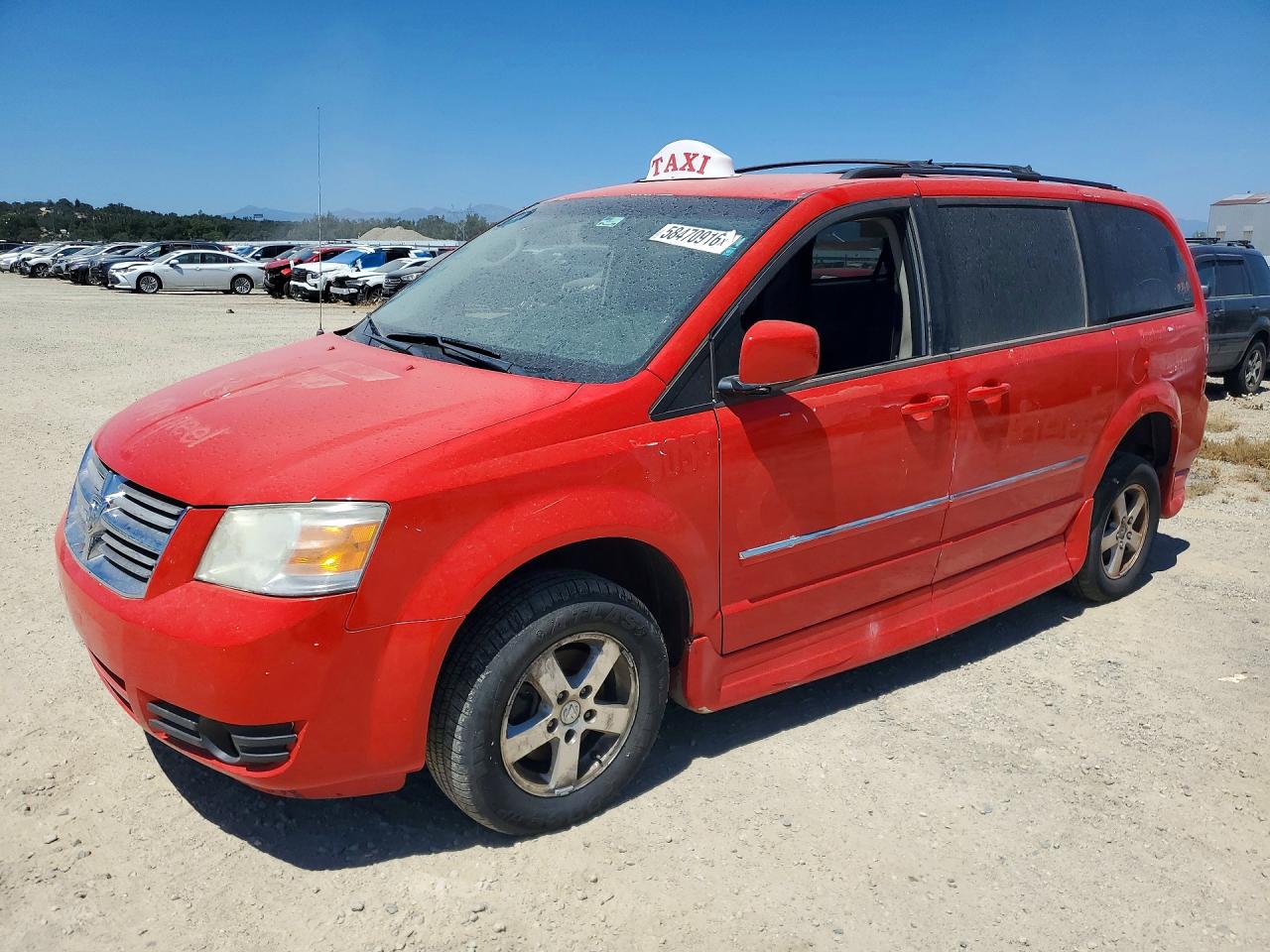 2009 Dodge Grand Caravan Sxt Red vin: 2D8HN54159R662276
